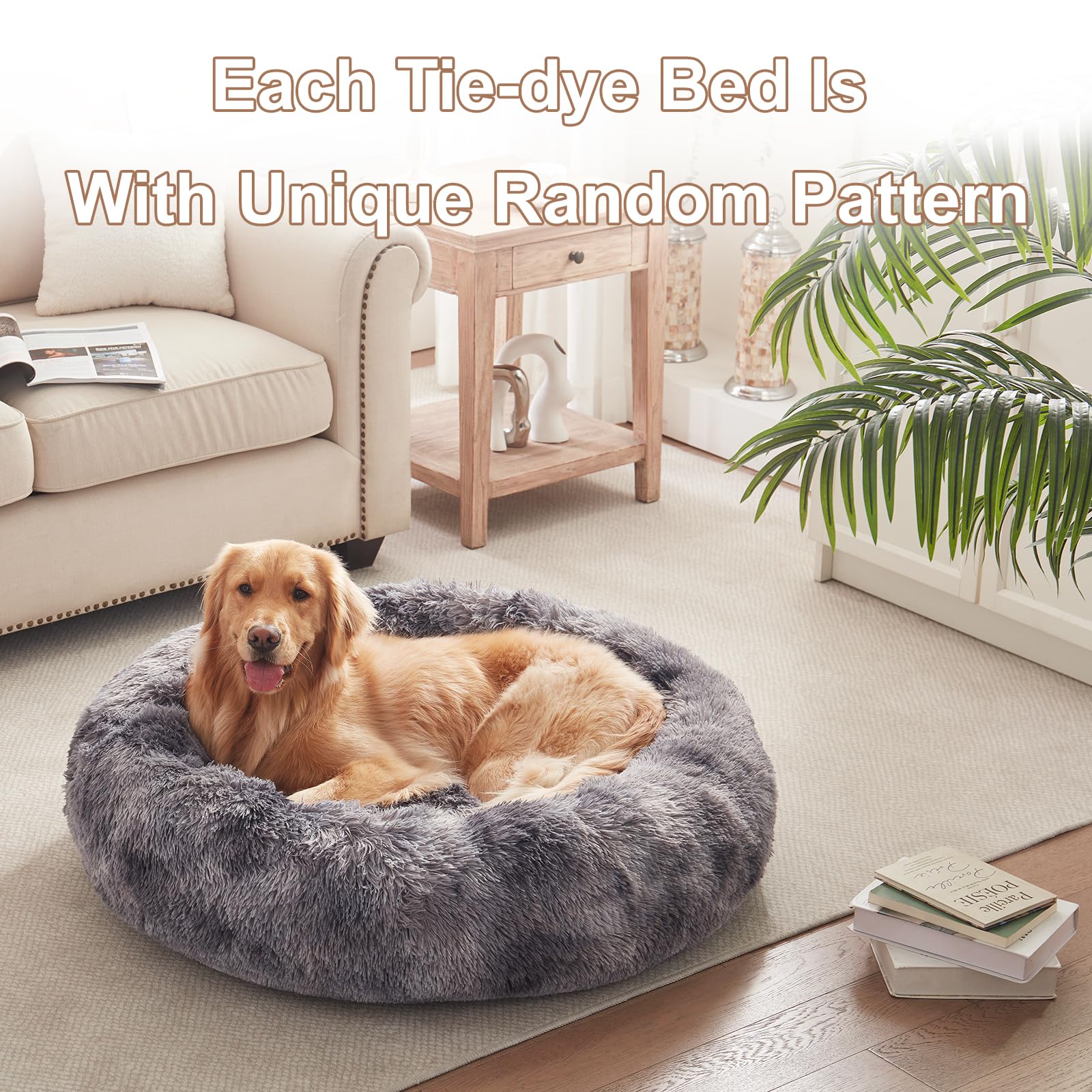 BedStill tie-dye grey bed complements modern living spaces