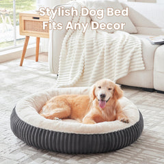 BedStill large charcoal donut bed with non-slip bottom for stability