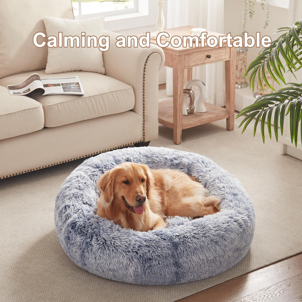 BedStill Donut Dog Bed removable cover enables easy washing after adventures.