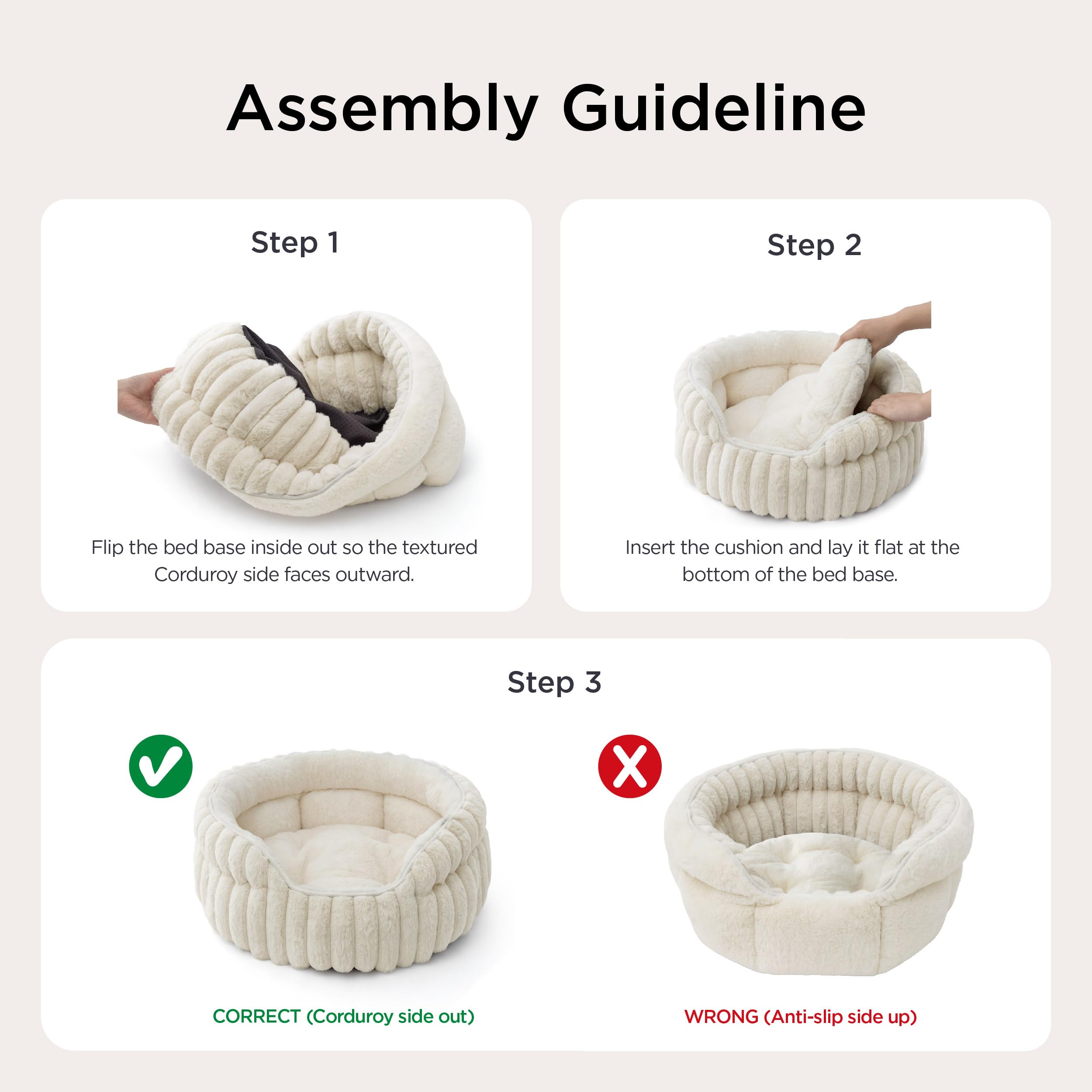 Bedsure 360-support cat bed provides secure wraparound sides for lounging.