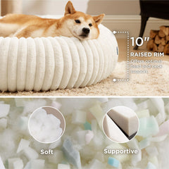 Bedsure anti-slip bottom keeps the round bed stable during play