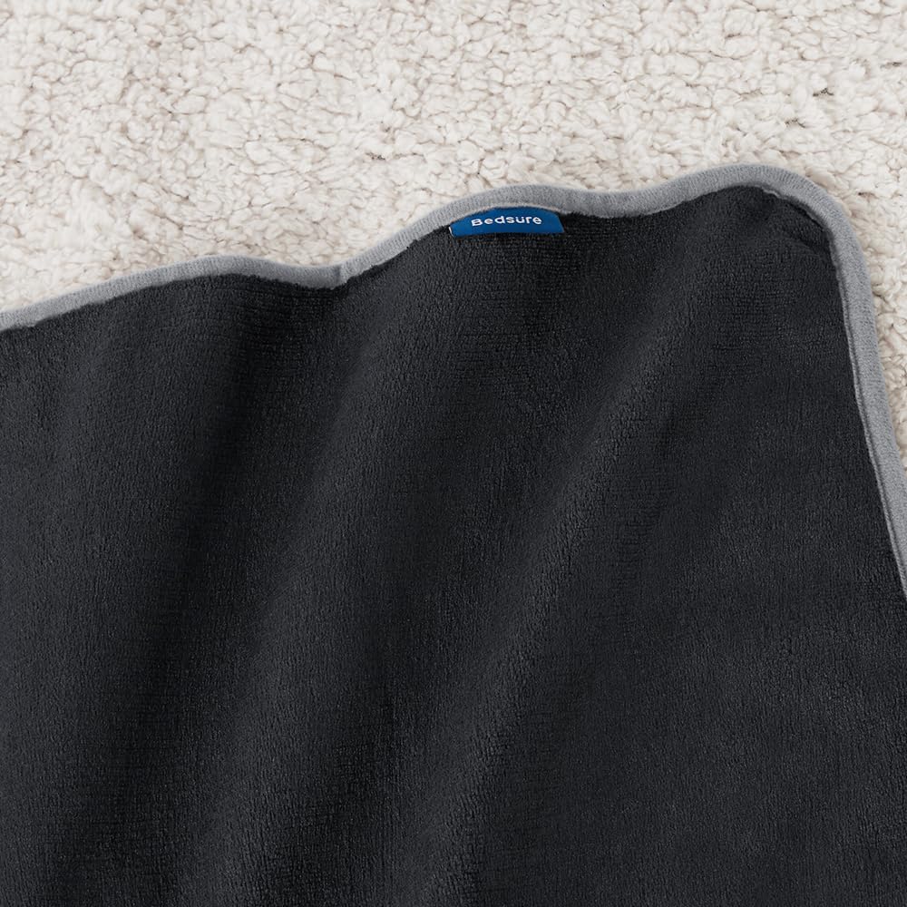 Bedsure black color blanket adds versatile, low-profile style