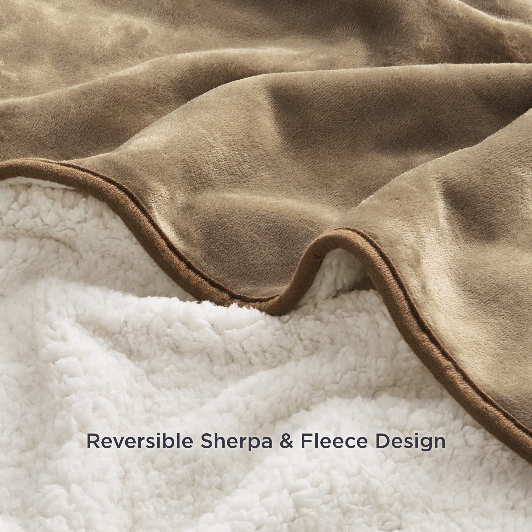 Bedsure blanket on couch shielding from stains and pet hair