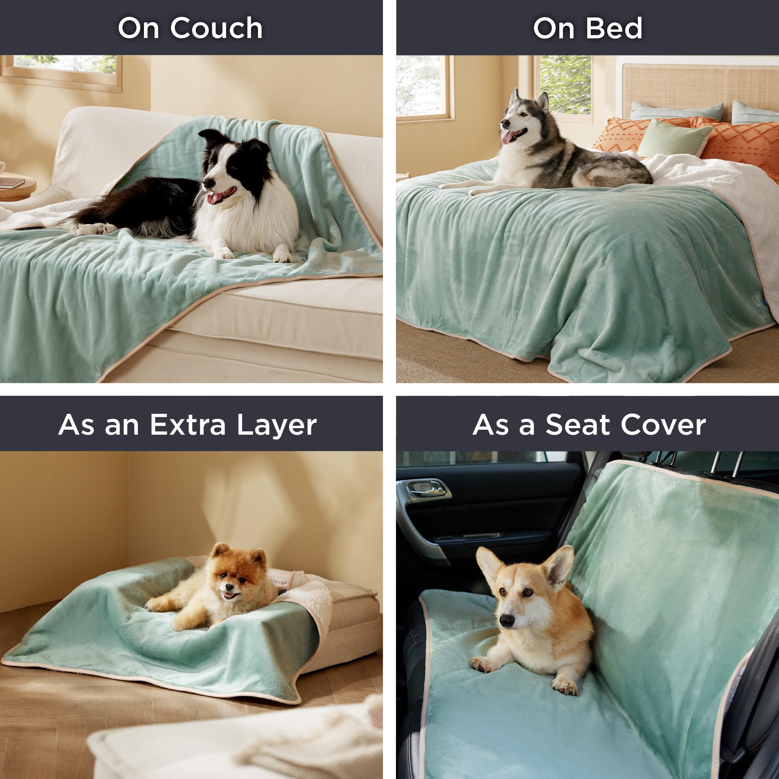 Bedsure blanket protects furniture from hair and stains