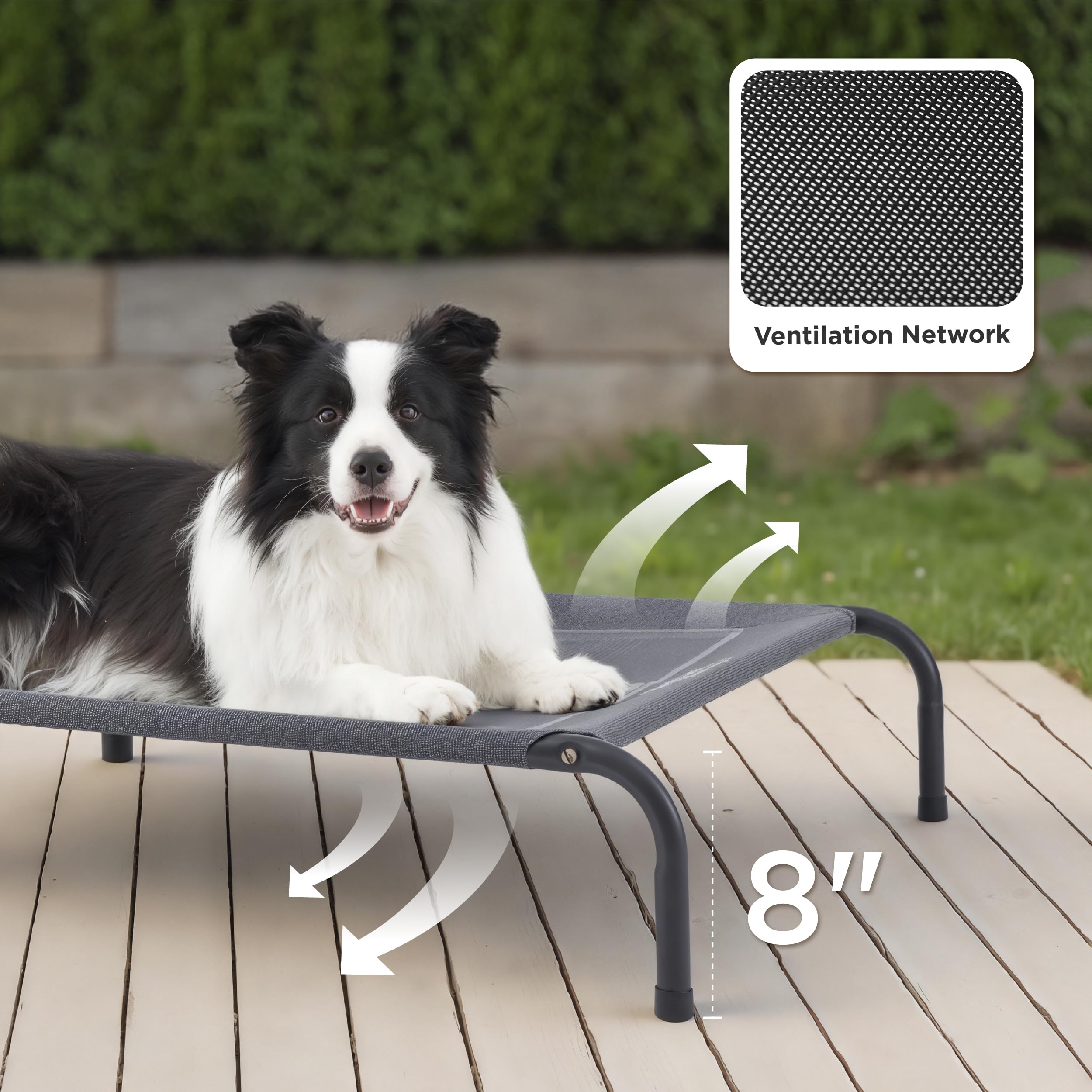 Bedsure breathable mesh frame in terracotta offers strong support and airflow.