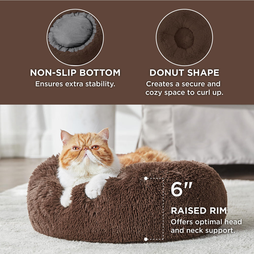 Bedsure cat bed with anti-slip base keeps bed in place during play