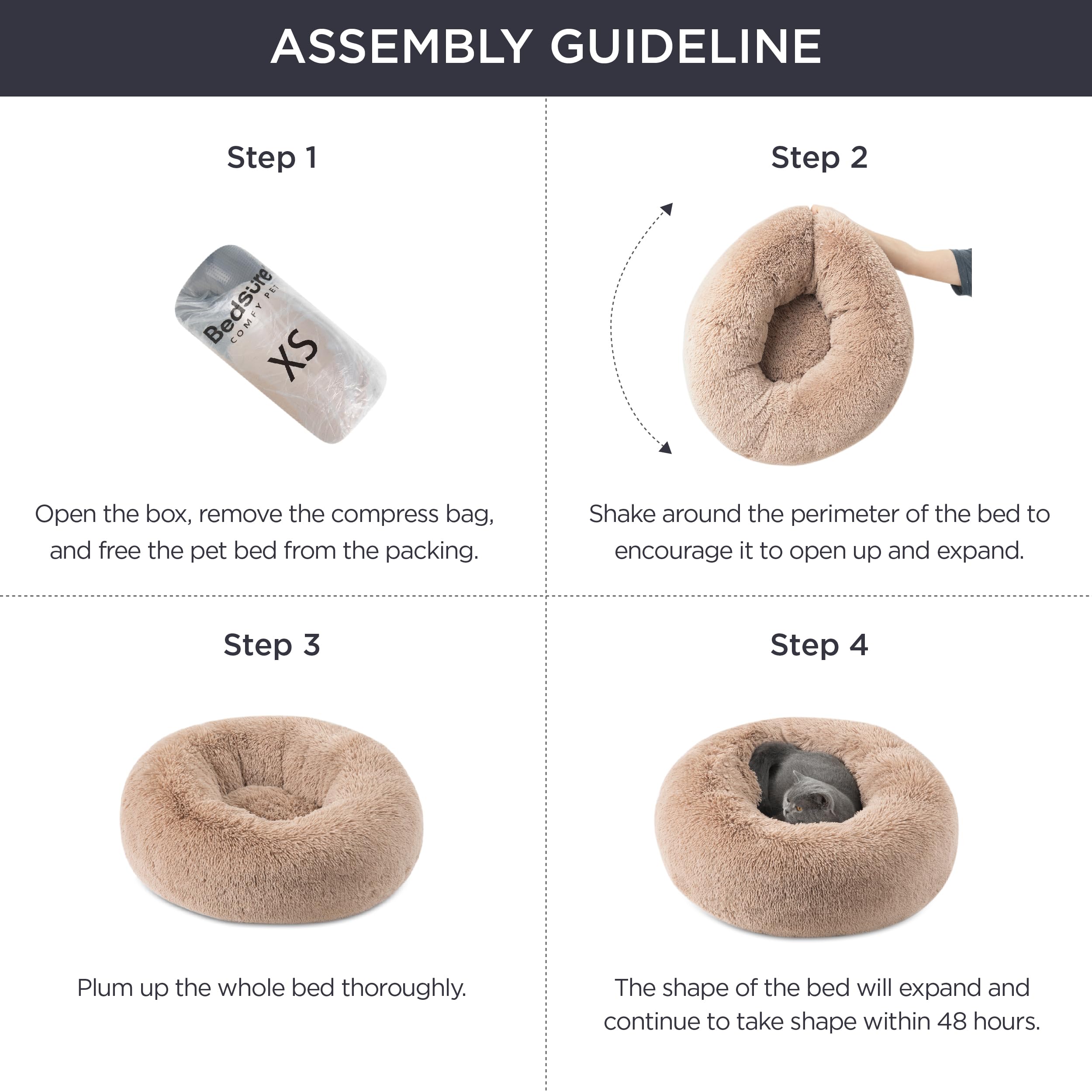 Bedsure OEKO-TEX certified materials ensure safe, pet-friendly bedding.