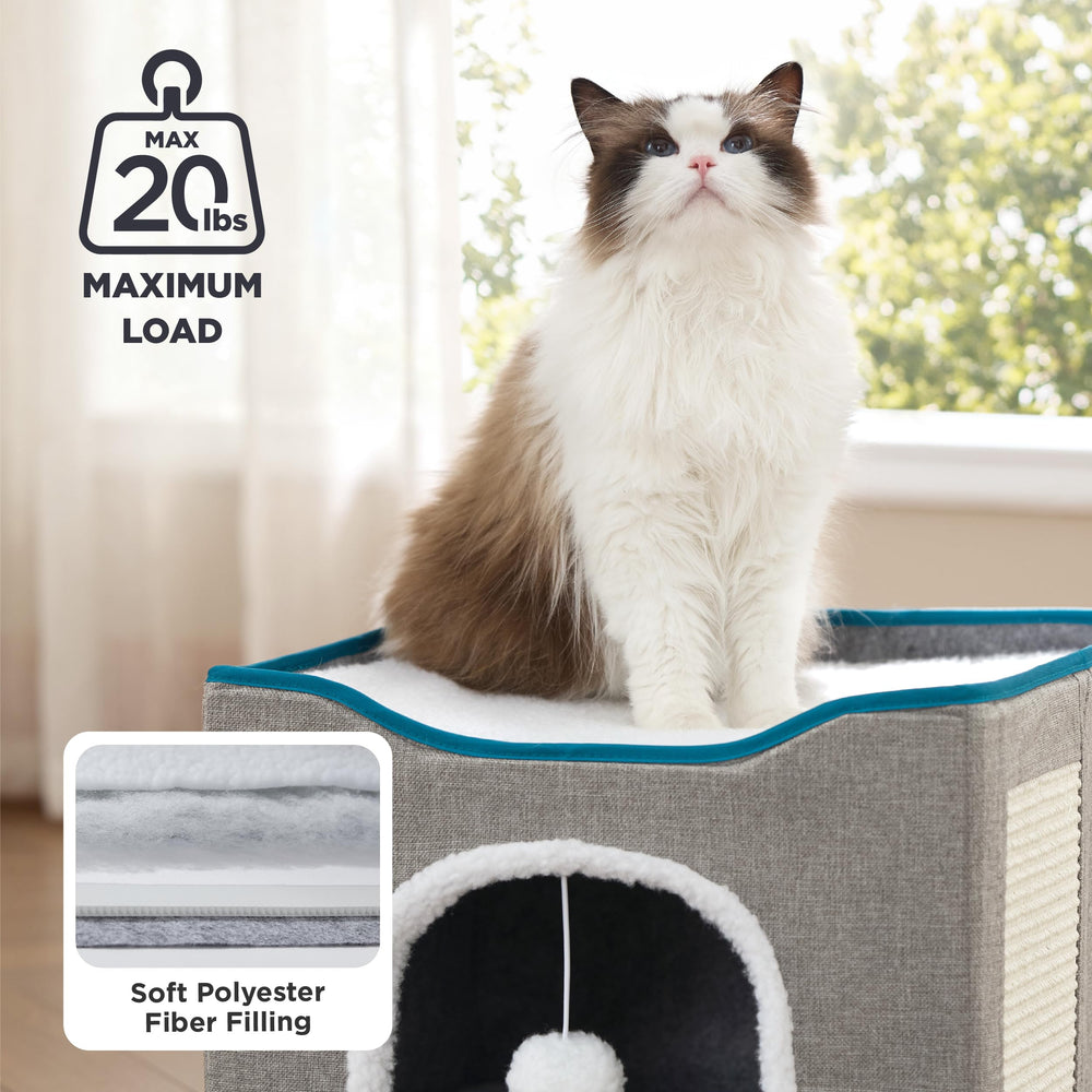 Bedsure sisal scratching board encourages natural scratching.