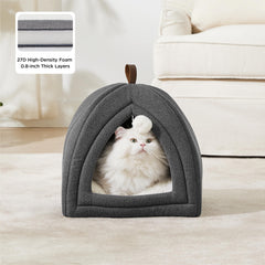 Bedsure cat beds 2in1 tent with entry toy ball offers playful retreat.