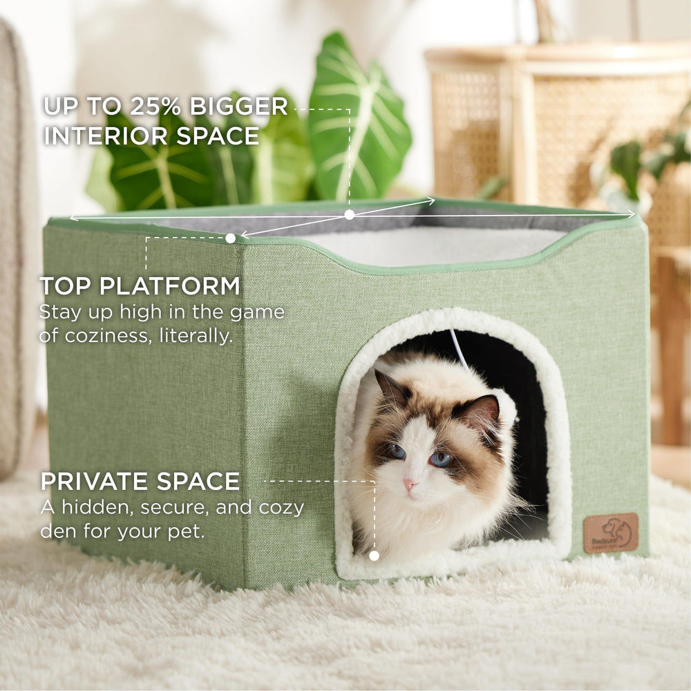 Bedsure fluffy ball hanging adds playful enrichment for curious cats