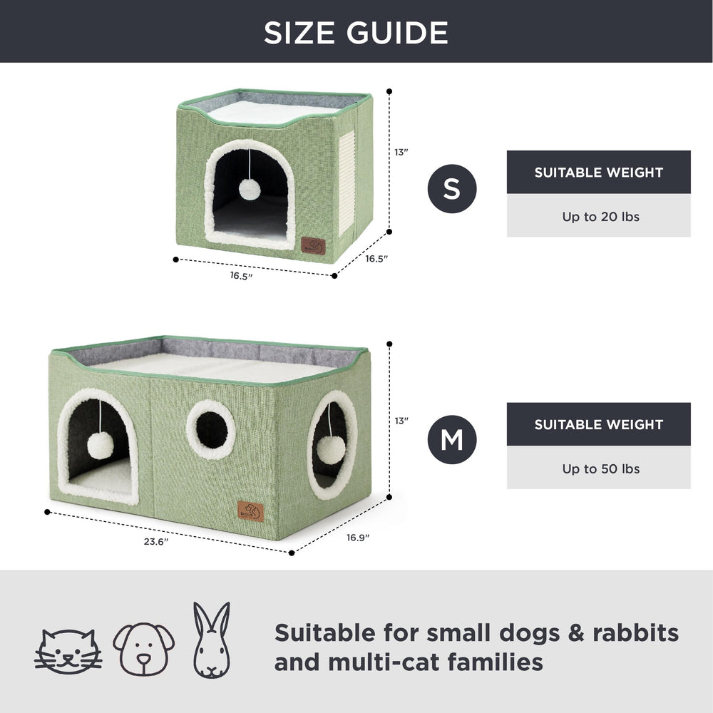 Bedsure open top platform invites cats to nap and observe surroundings.