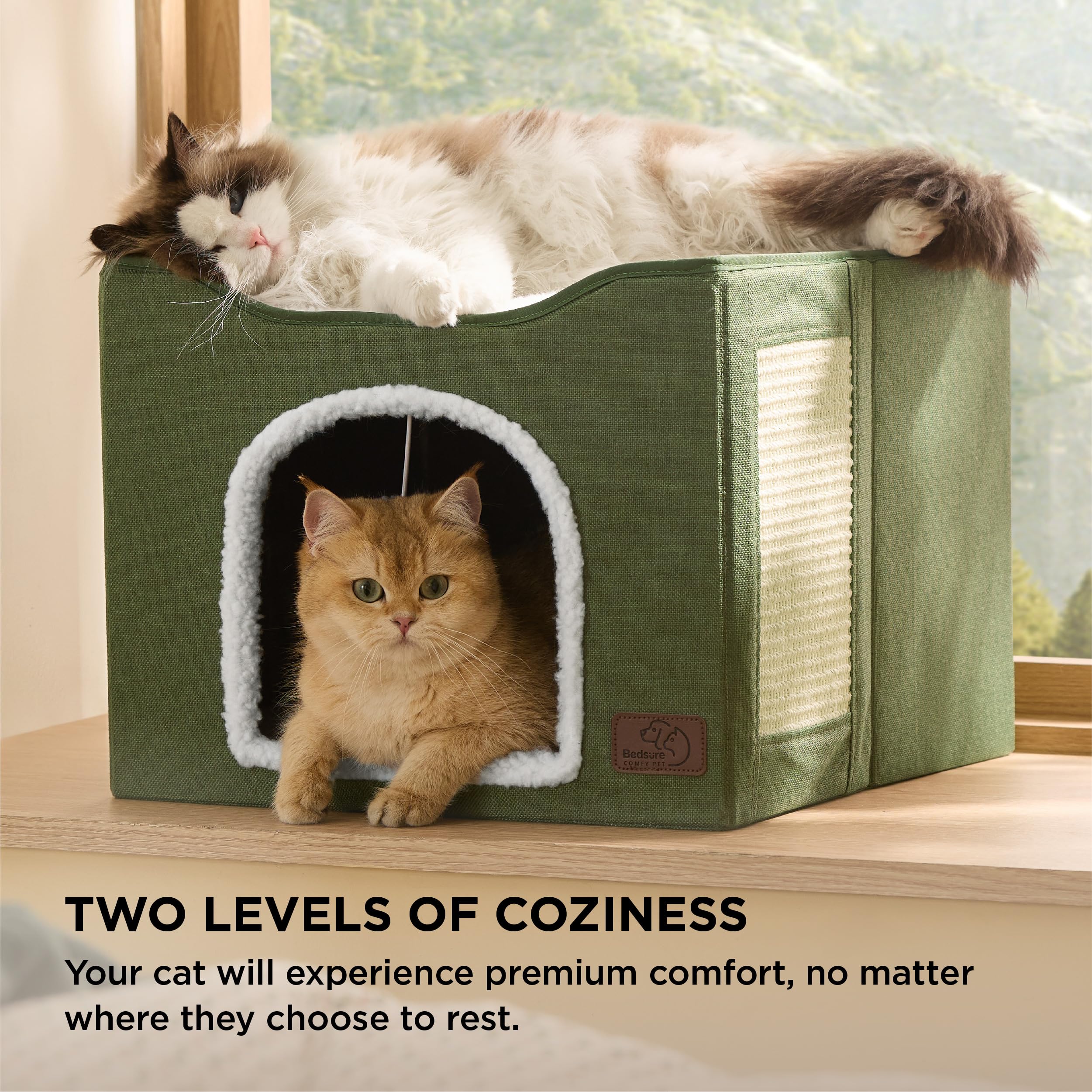 Bedsure sisal scratching board helps protect furniture while entertaining your cat.
