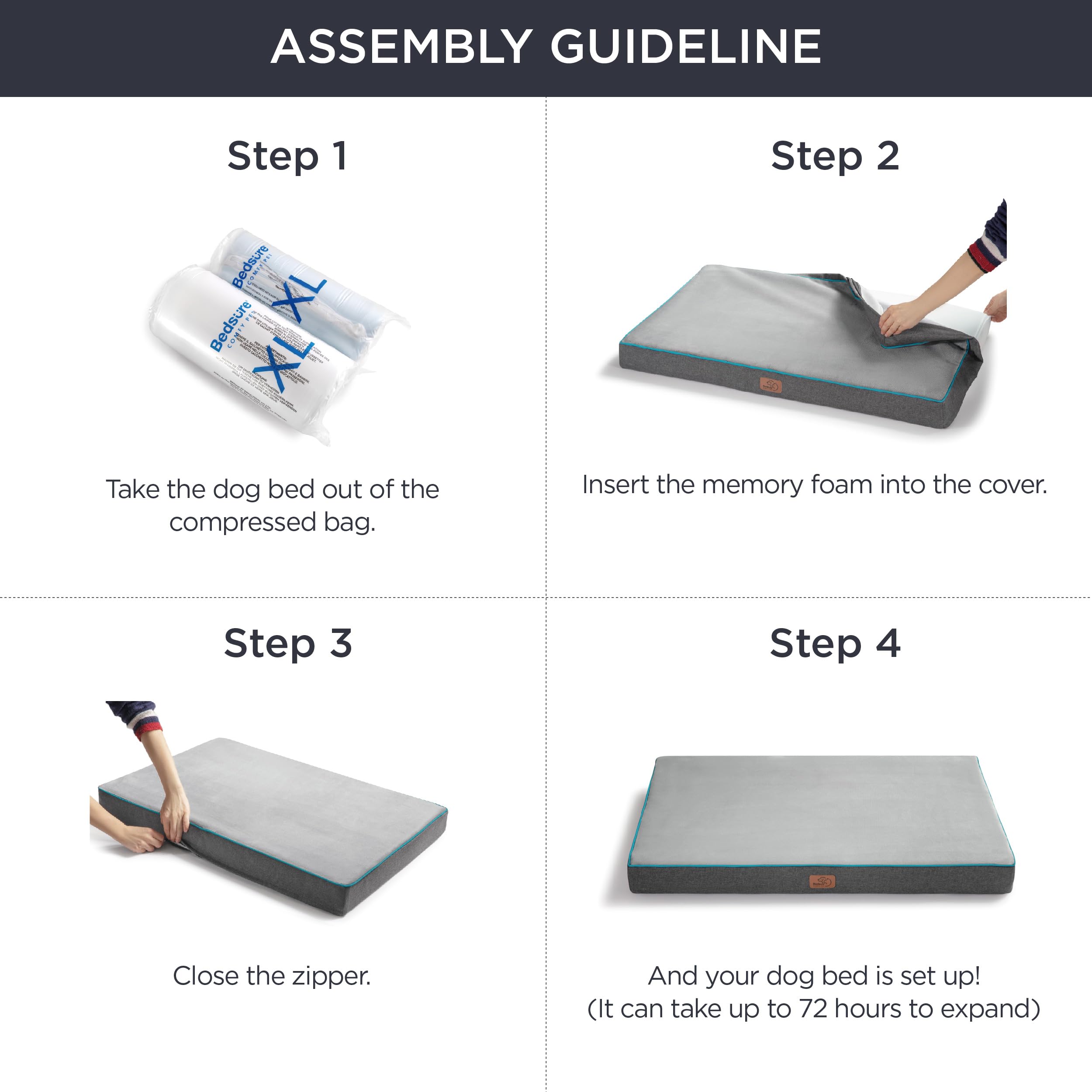 Bedsure CertiPUR US foam for safe daily use