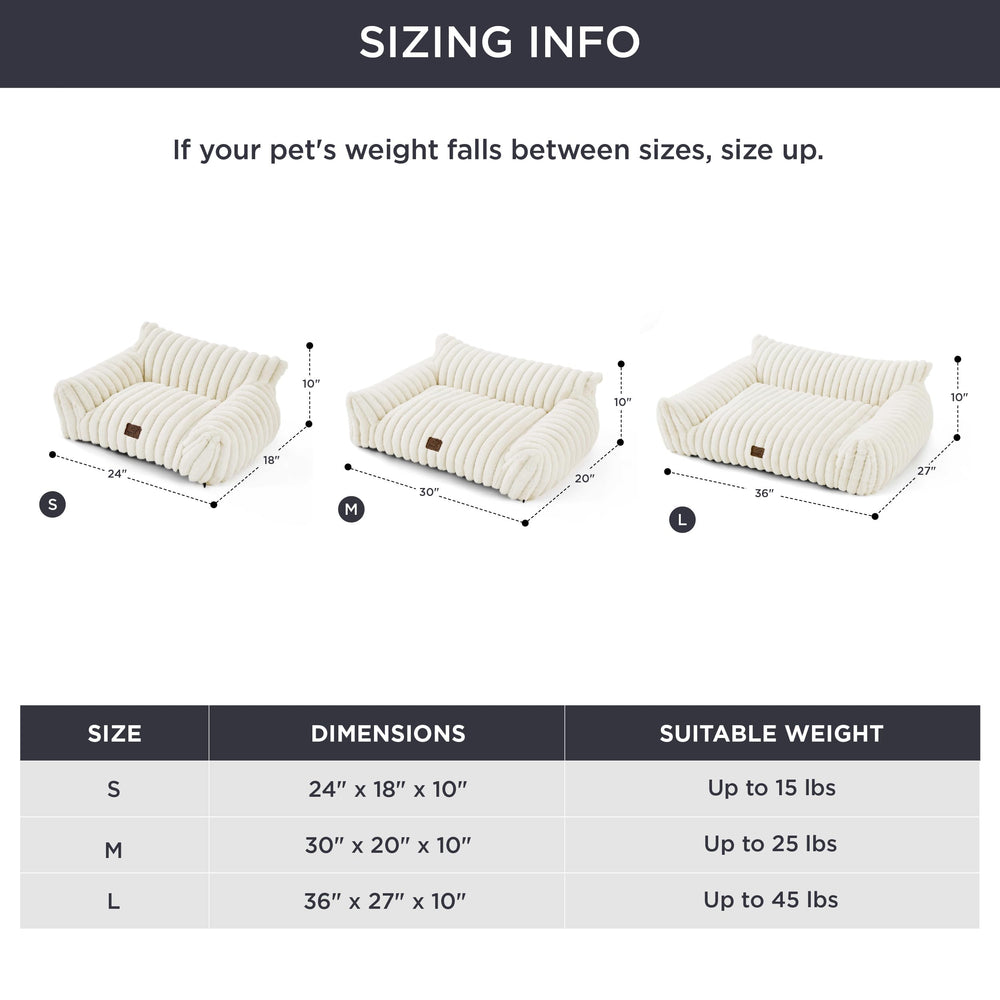 Bedsure ComfyFleece anti-slip bottom stabilizes the dog couch