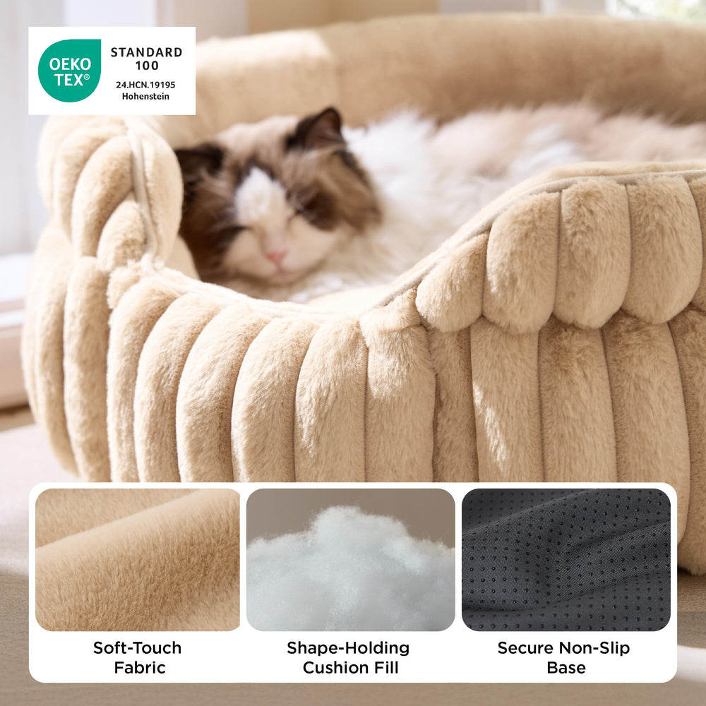 Bedsure ComfyFleece bed anti-slip base keeps it stable on floors
