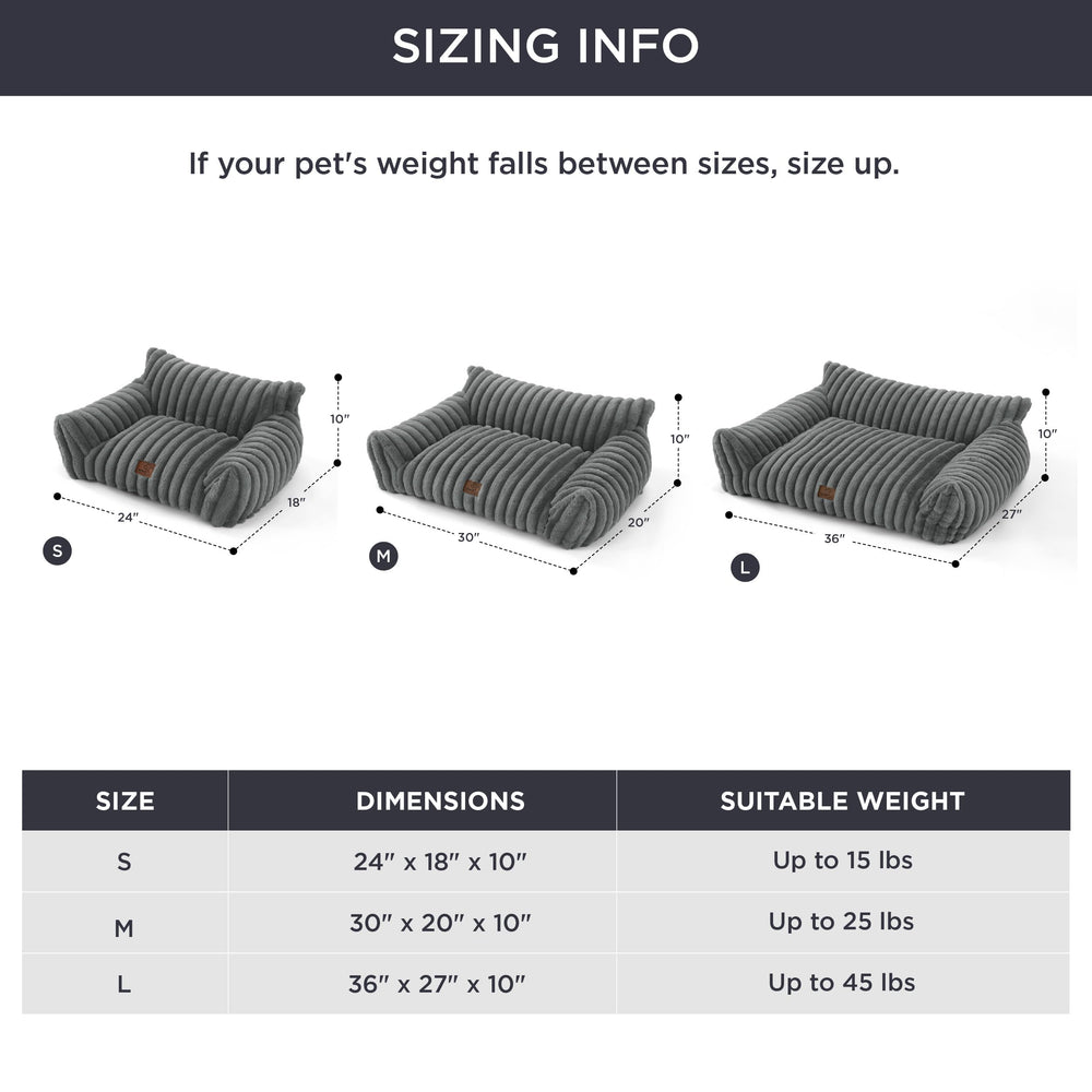 Bedsure ComfyFleece Cat Couch anti-slip bottom keeps bed steady.