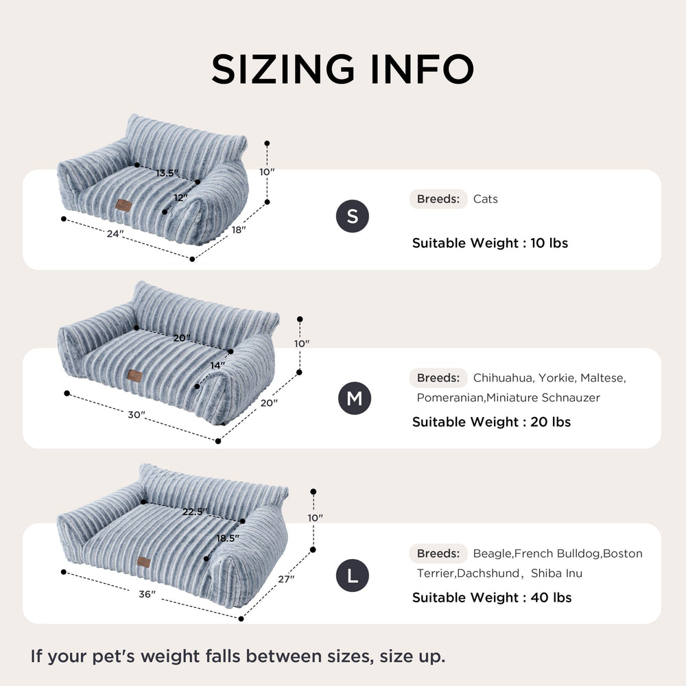 Bedsure ComfyFleece cat couch non-slip bottom helps keep bed in place