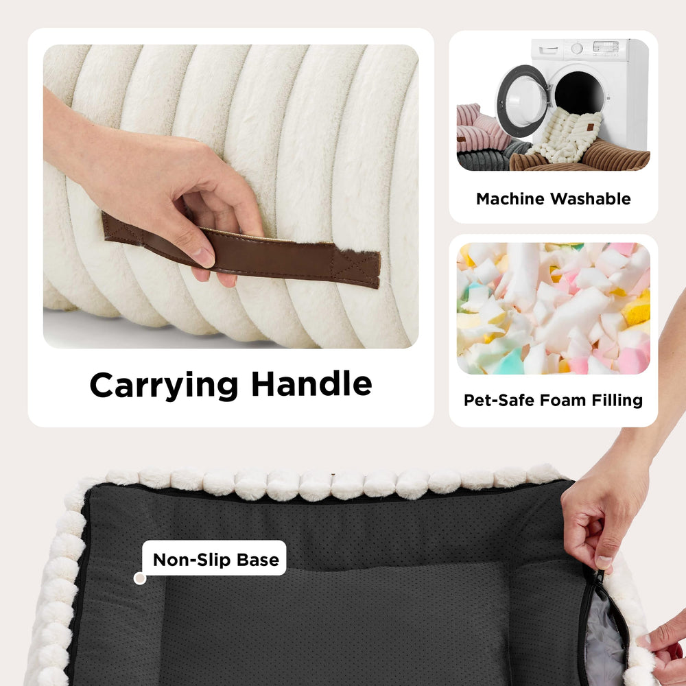 Bedsure ComfyFleece cat couch inner fill foam demonstrates balanced comfort