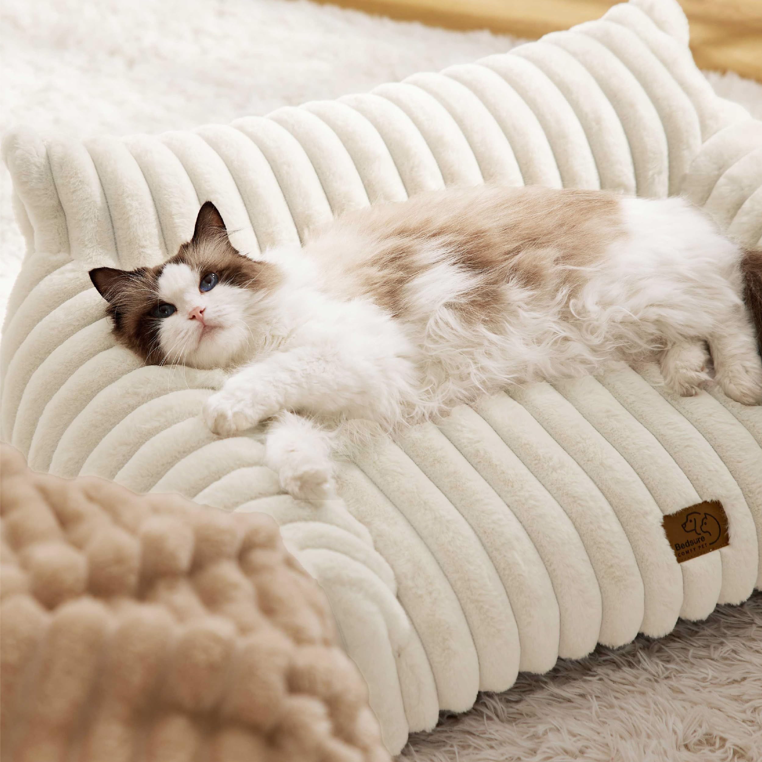 Bedsure ComfyFleece cat couch winter warmth is ideal for all seasons.