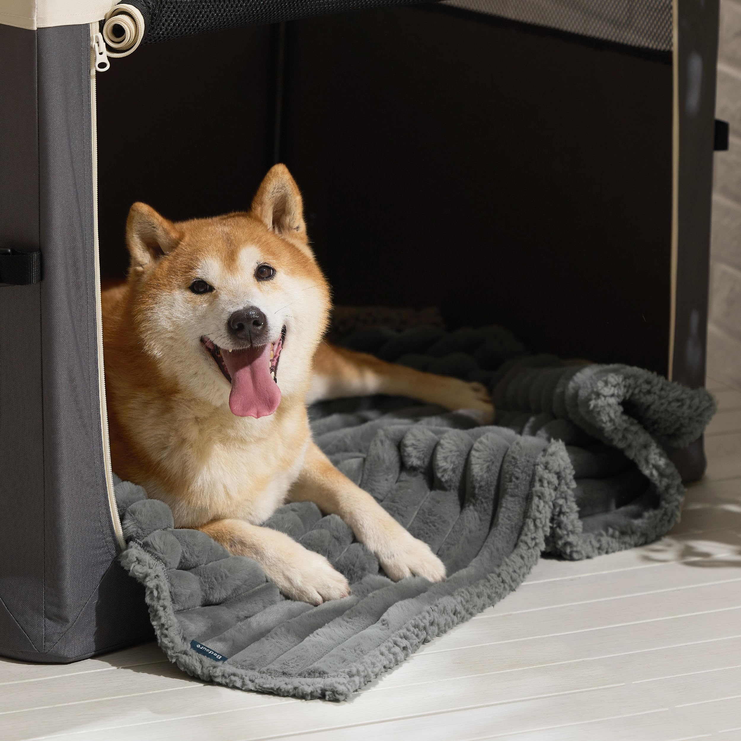 Bedsure ComfyFleece corduroy-fleece cover shields furniture from hair and stains