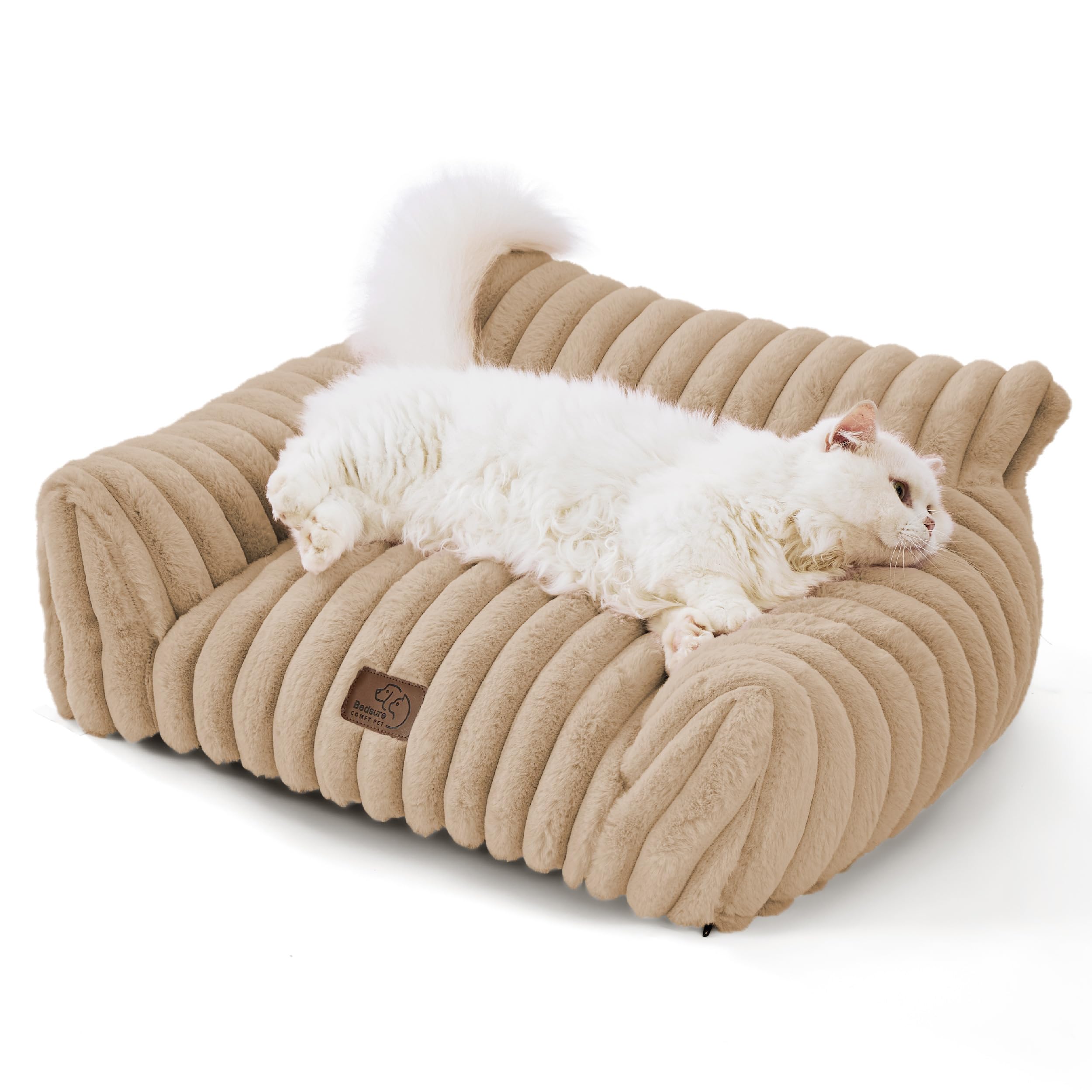 Bedsure indoor pet bed ideal for cats and small dogs at home