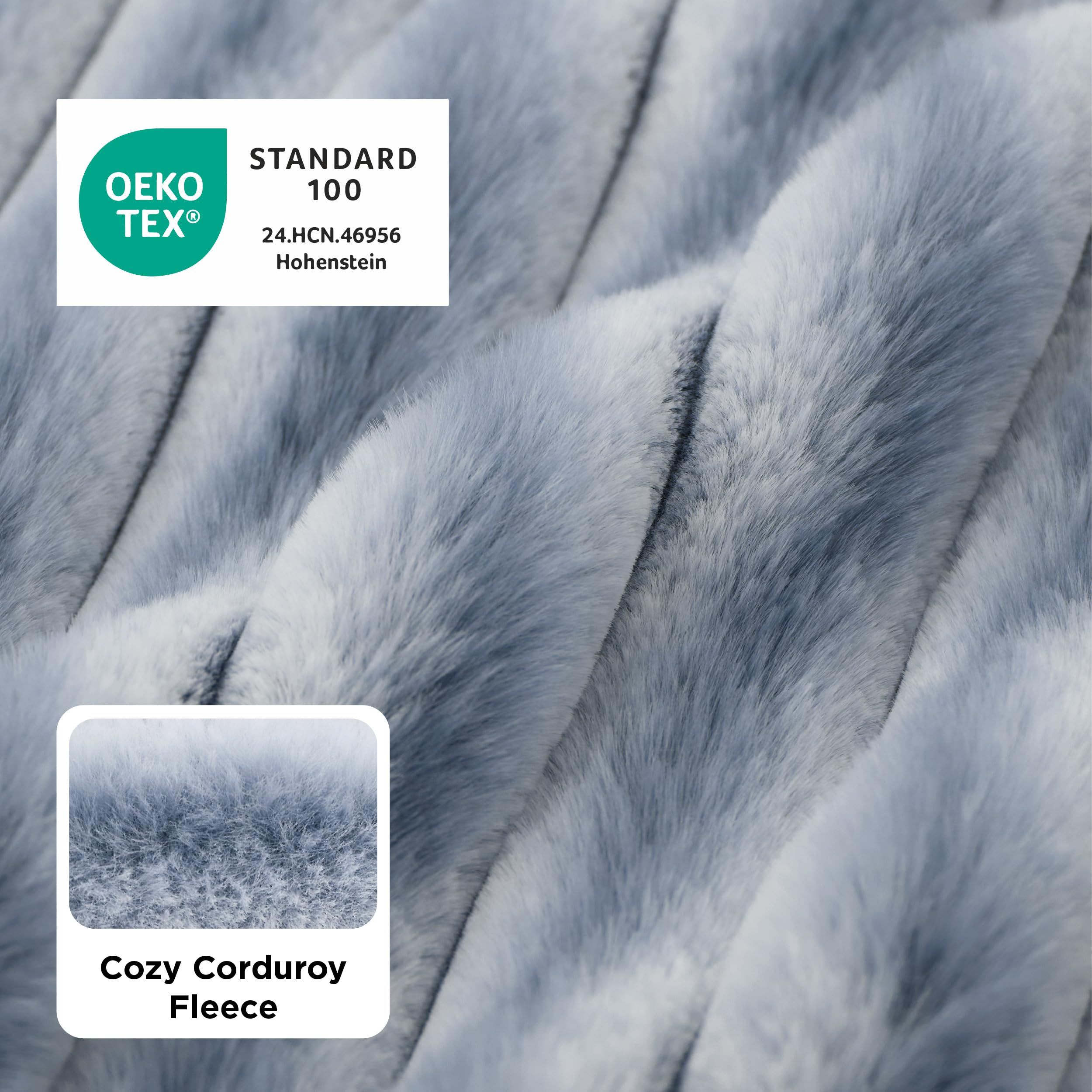 Bedsure ComfyFleece dog bed side profile with plush fur for warmth