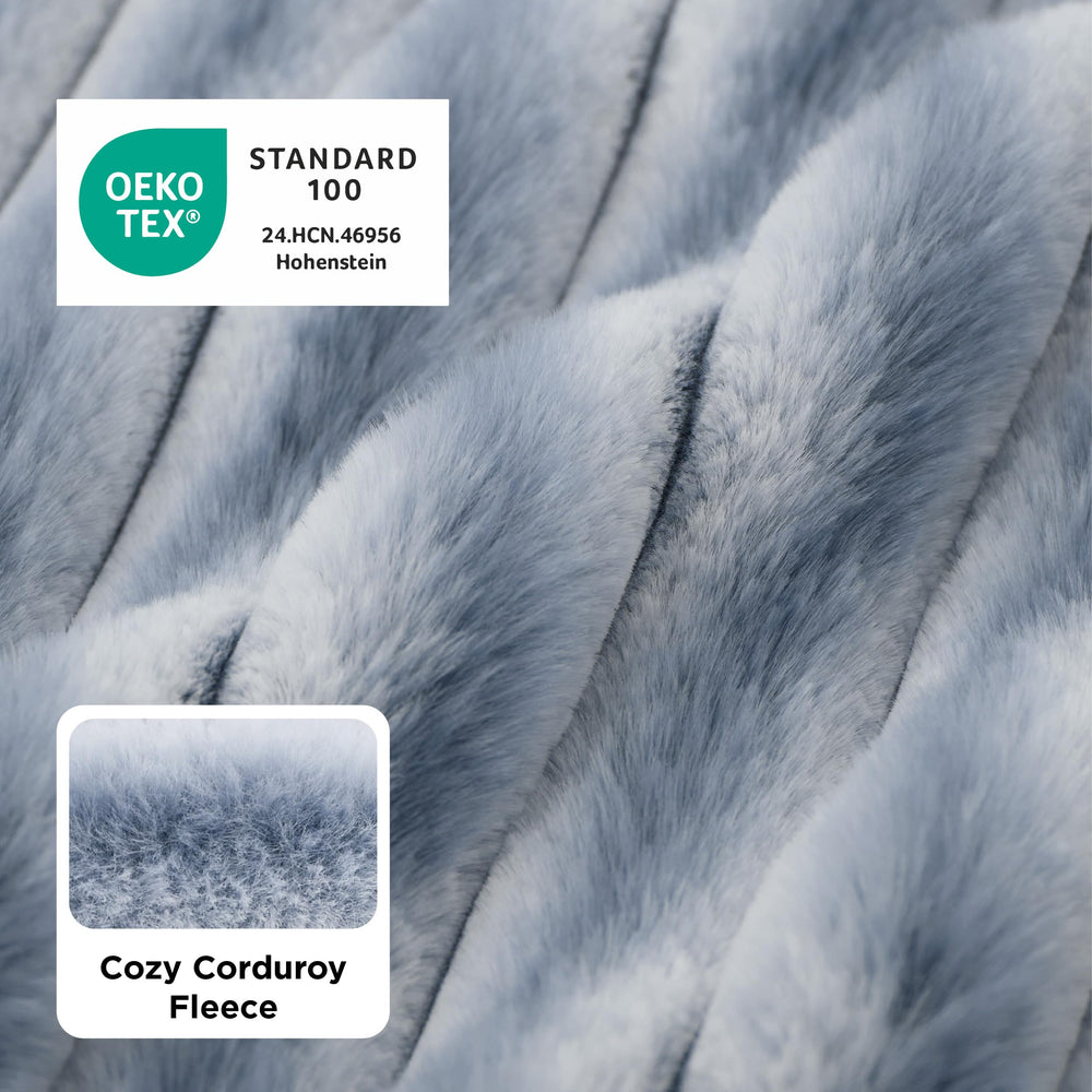 Bedsure ComfyFleece dog bed side profile with plush fur for warmth
