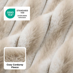 Bedsure ComfyFleece Amphora raised sides provide a gentle headrest