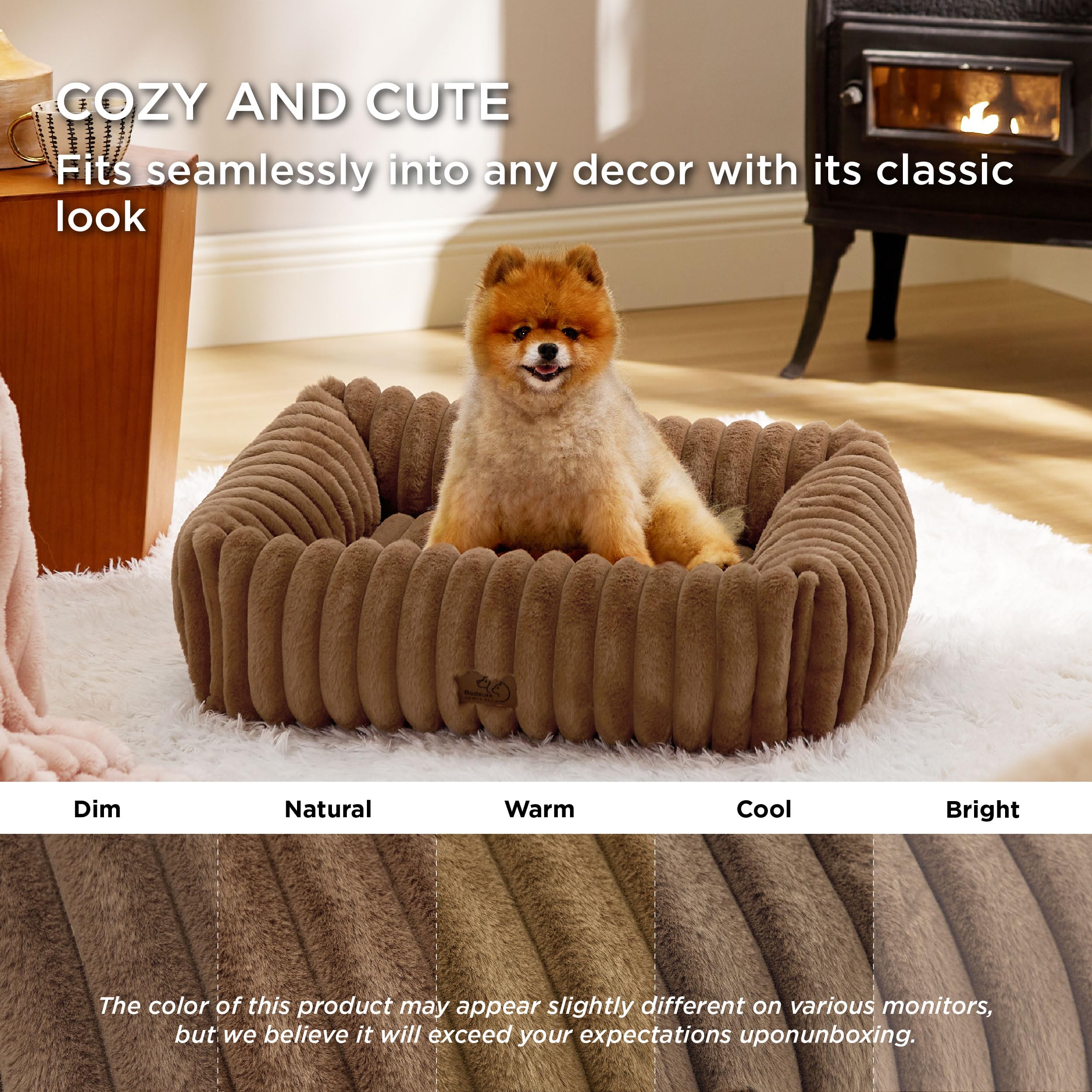 Bedsure ComfyFleece anti-slip base keeps the bed in place.