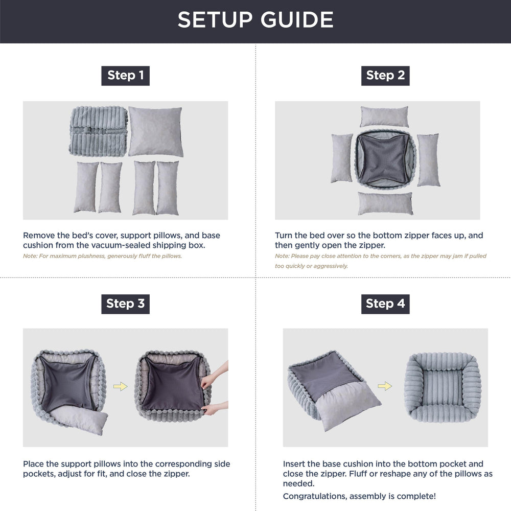 Bedsure ComfyFleece available in four sizes to fit pets.