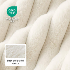 Bedsure ComfyFleece dog bed side view with raised rim supporting the head and neck.