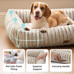 Bedsure ComfyFleece imitation fur close-up emphasizes soft warmth year-round.