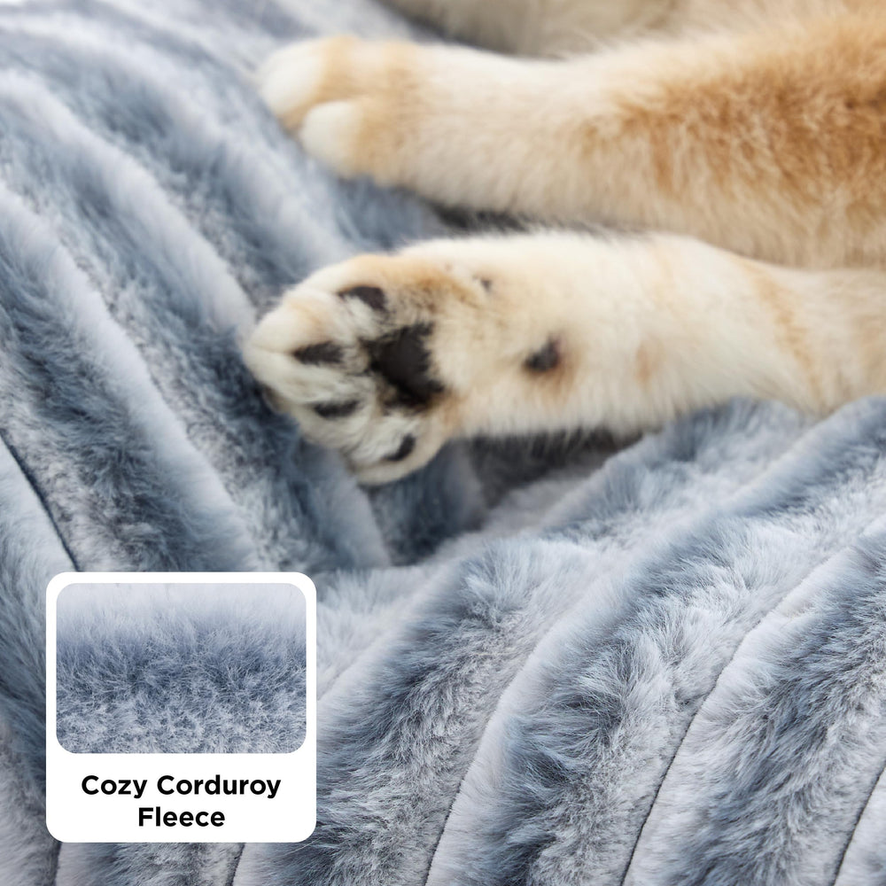 Bedsure ComfyFleece anti-slip bottom keeps the bed steady on floors.