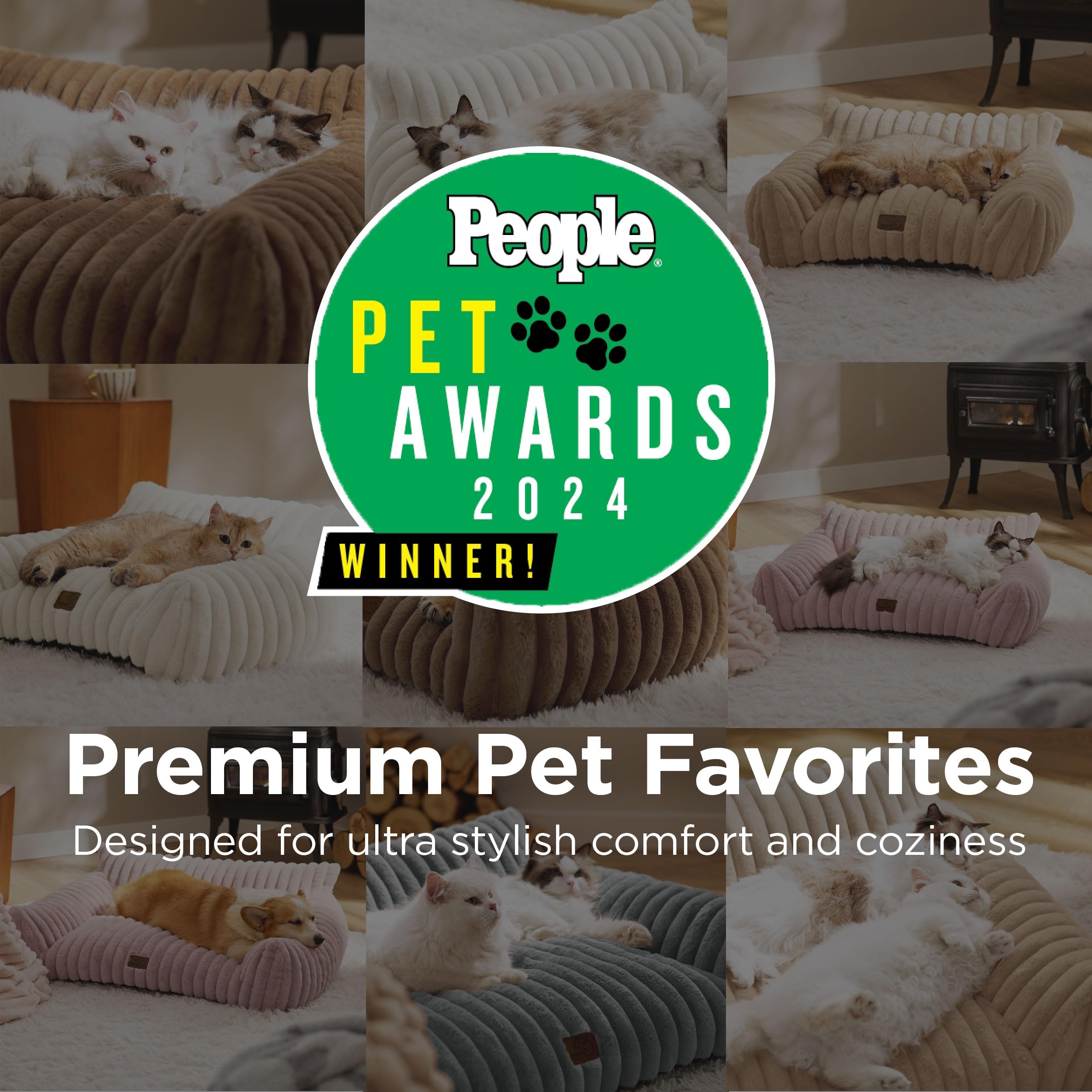 Bedsure ComfyFleece dog couch with removable cover for easy washing and care.