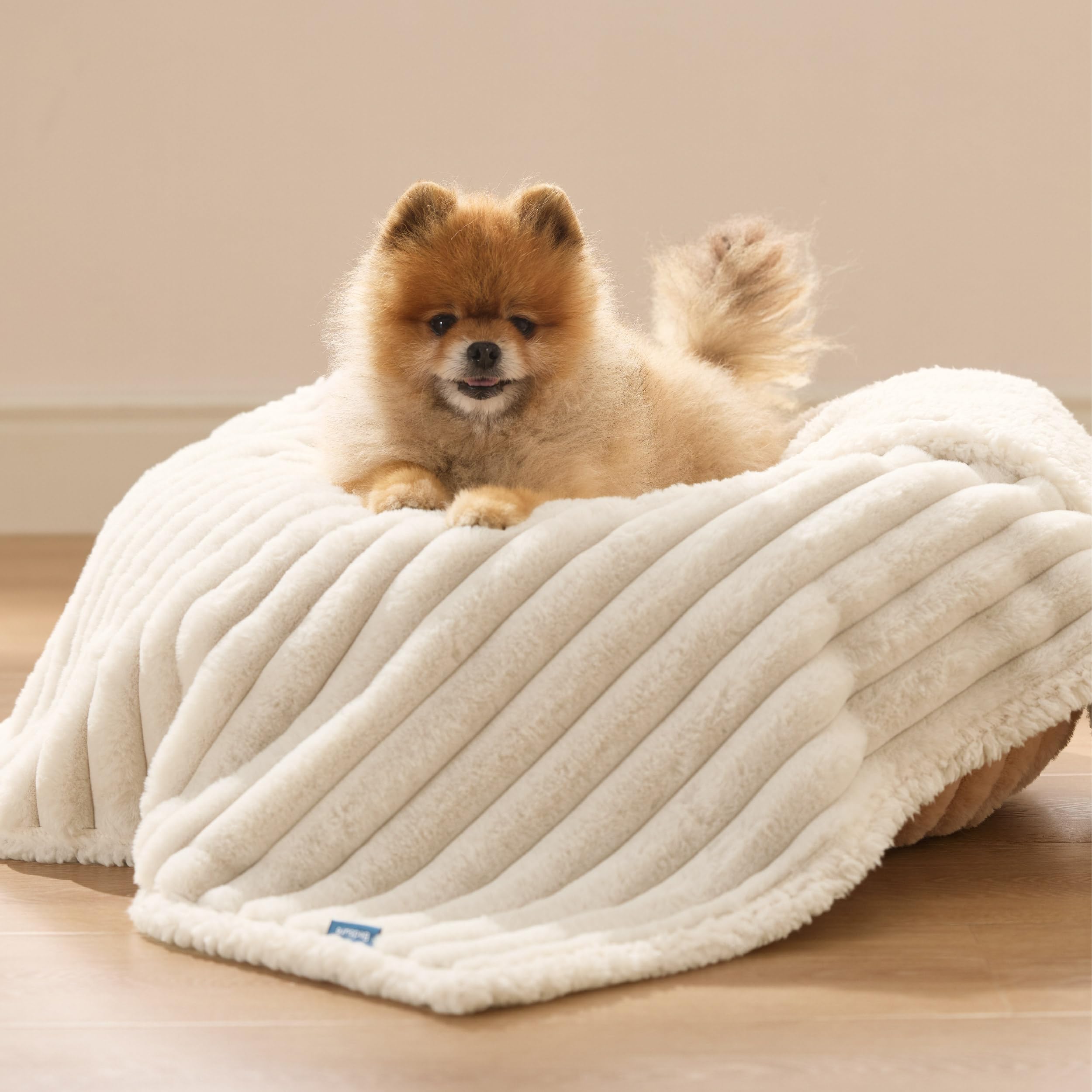 Bedsure ComfyFleece spill-resistant inner lining blanket, interior view