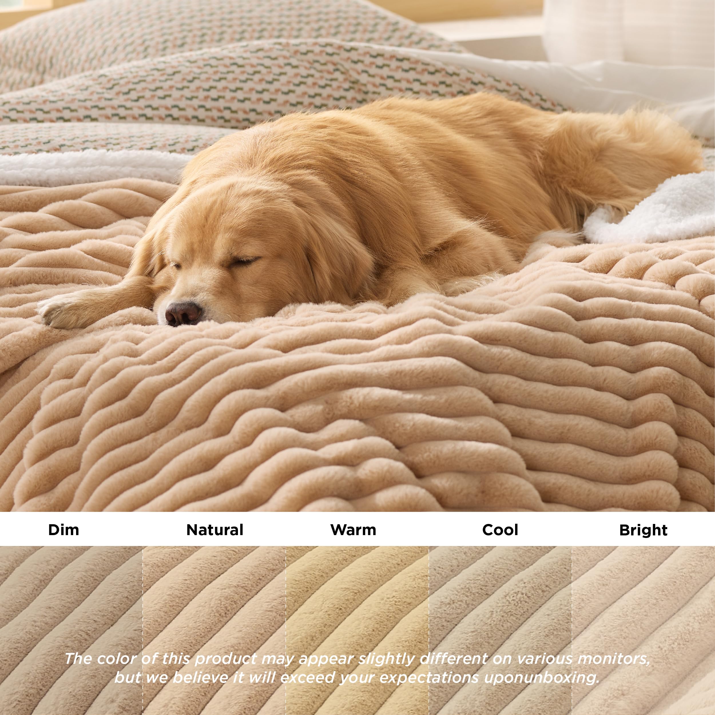 Bedsure ComfyFleece blanket on armchair demonstrates furniture protection benefits
