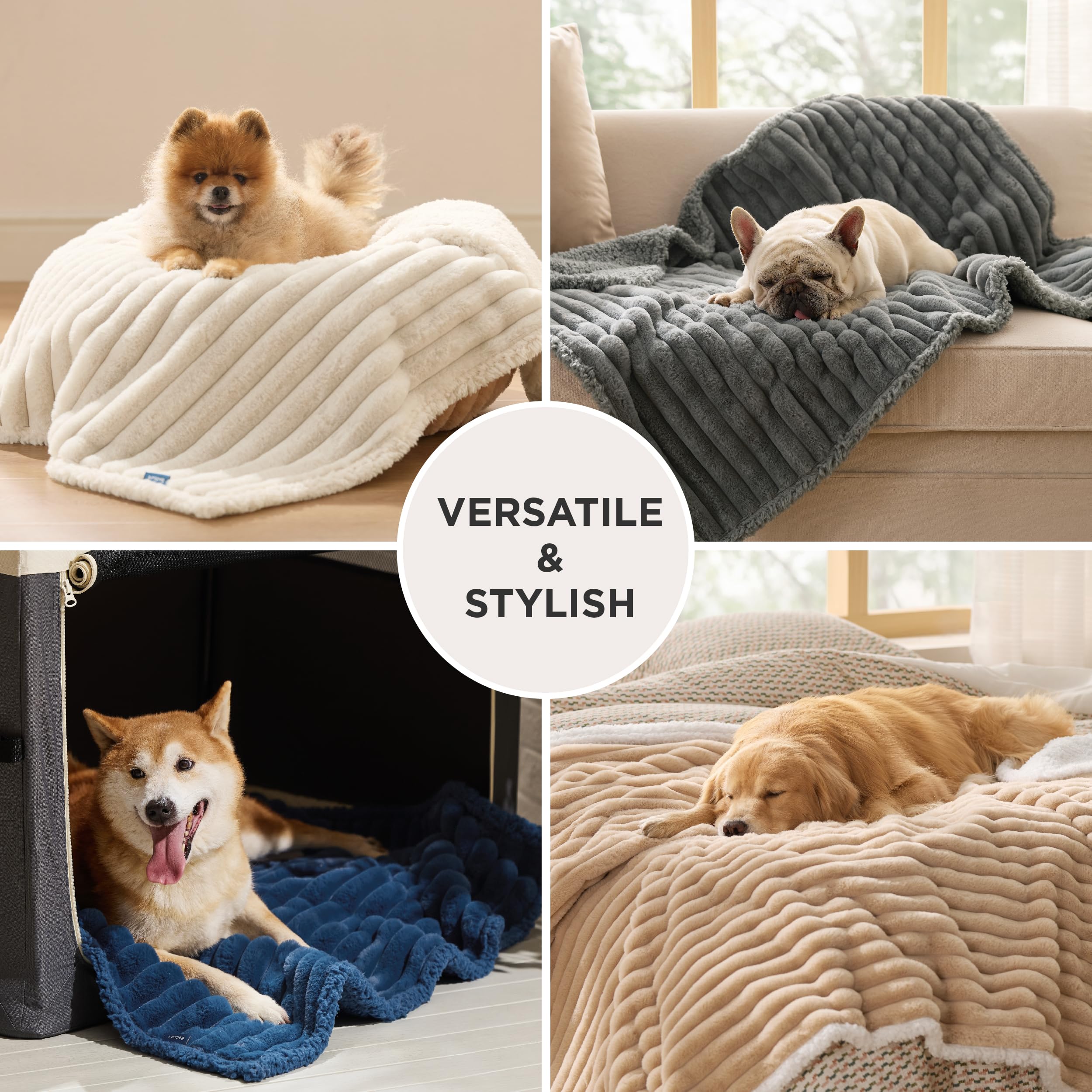 Bedsure ComfyFleece waterproof lining close-up emphasizes spill protection