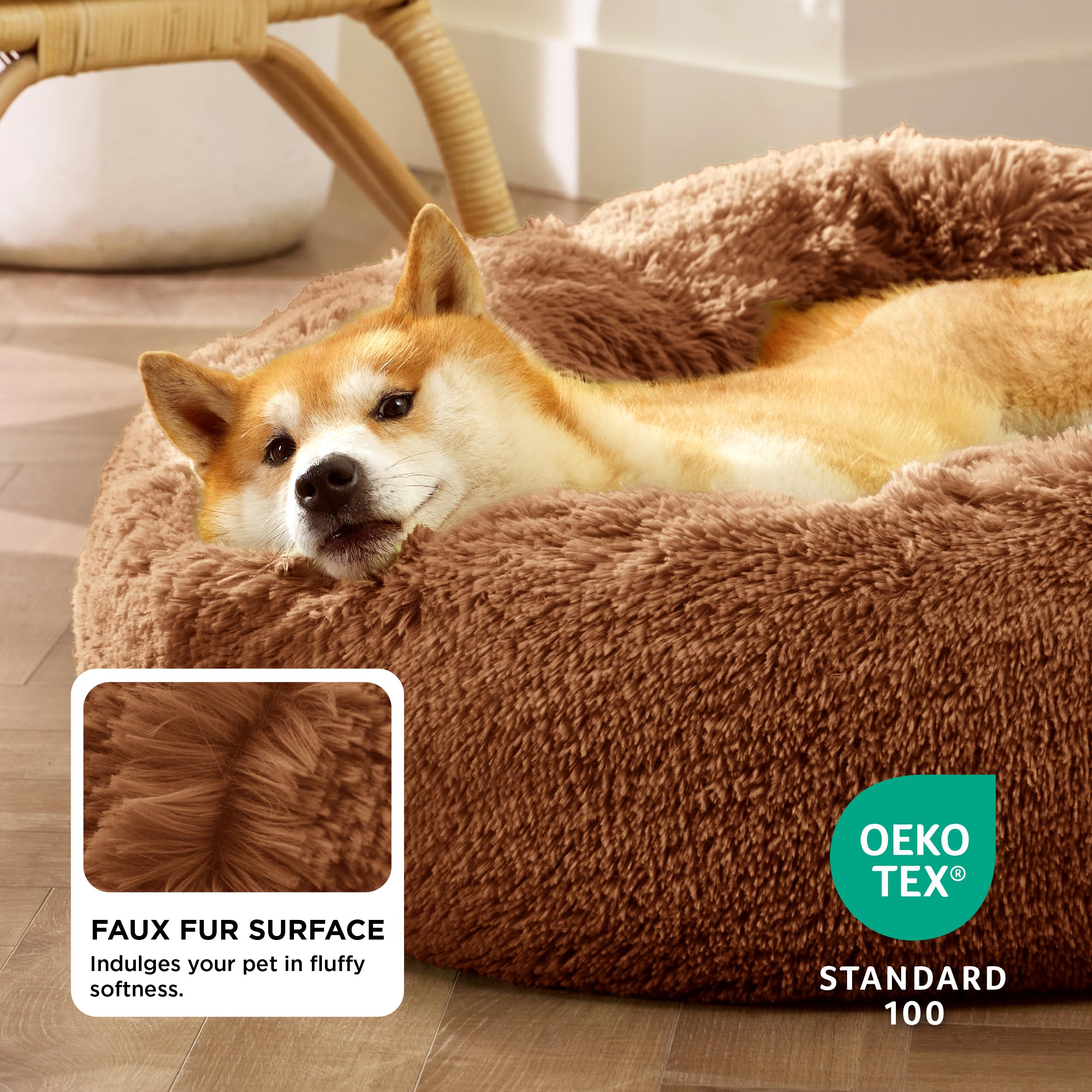 Bedsure compact medium-dogs image showing size for pets up to 45 lbs.