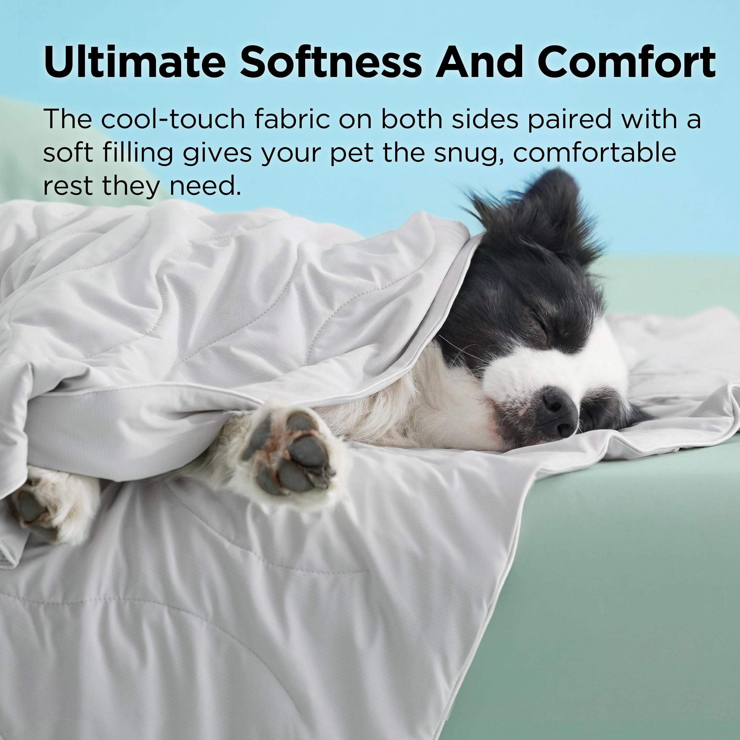 Bedsure cooling blanket on sofa shows versatile cooling for living rooms.