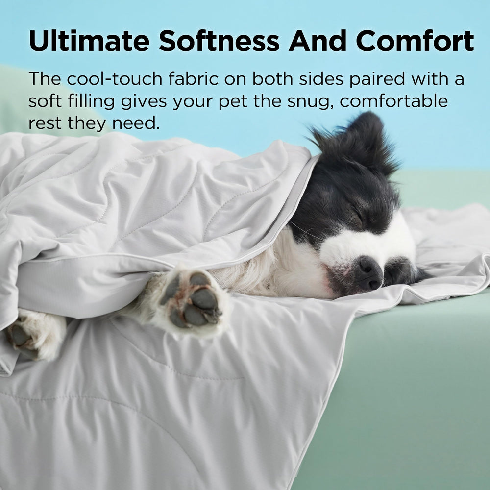 Bedsure cooling blanket on sofa shows versatile cooling for living rooms.