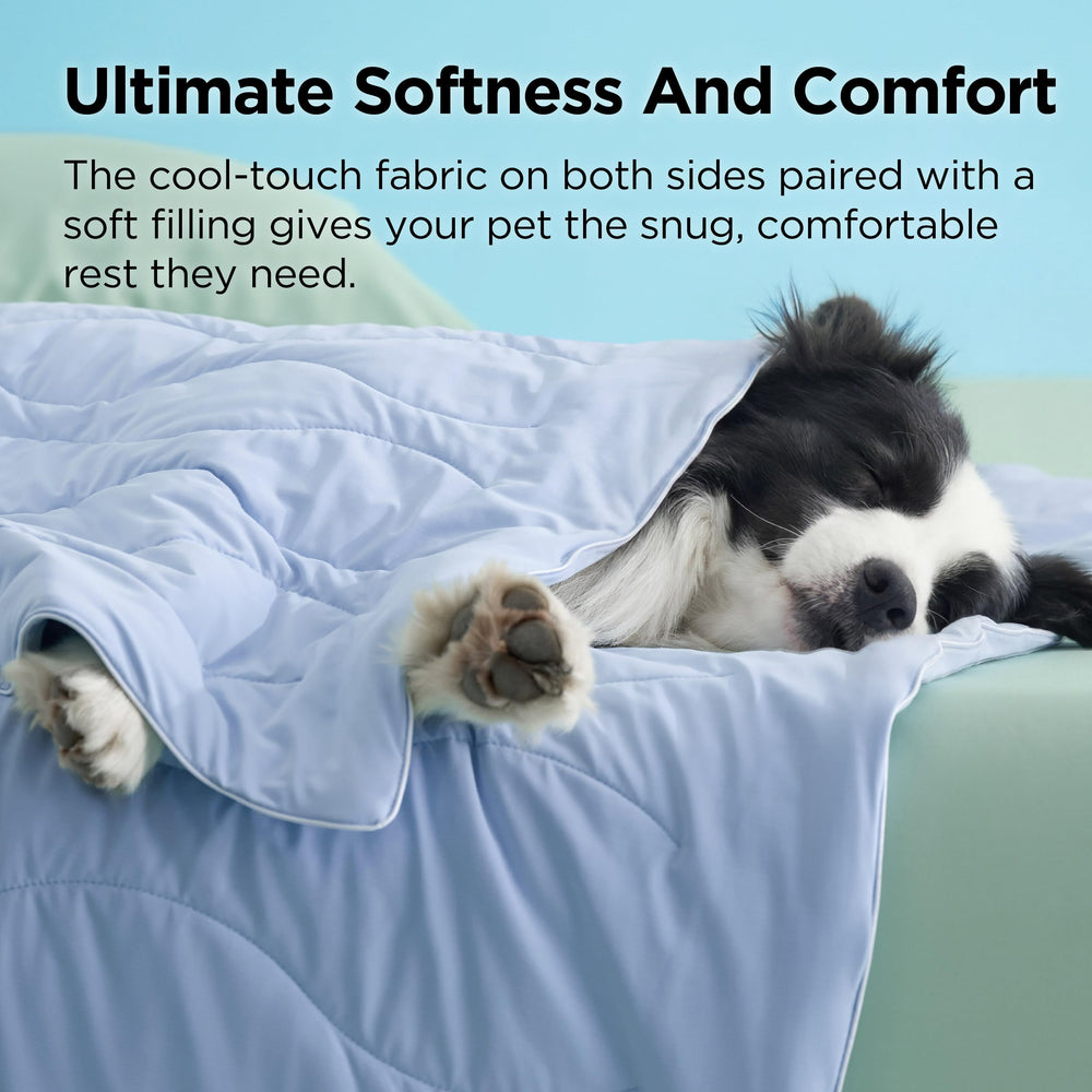 Bedsure cooling blanket on sofa illustrating versatile home use