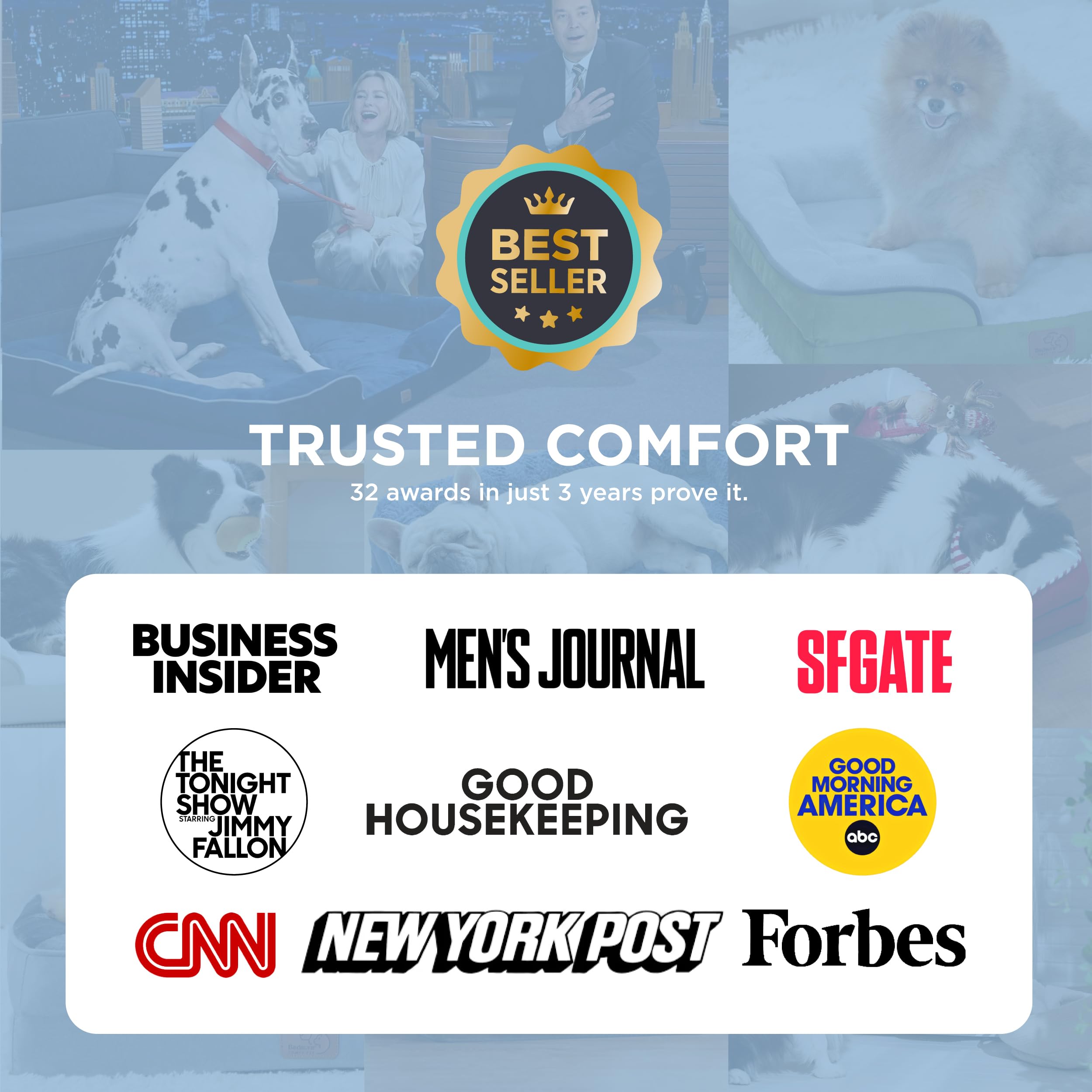 Bedsure orthopedic dog bed 24in side bolster provides joint-supporting comfort.