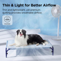 Bedsure cooling dog mat XL top view showing breathable surface