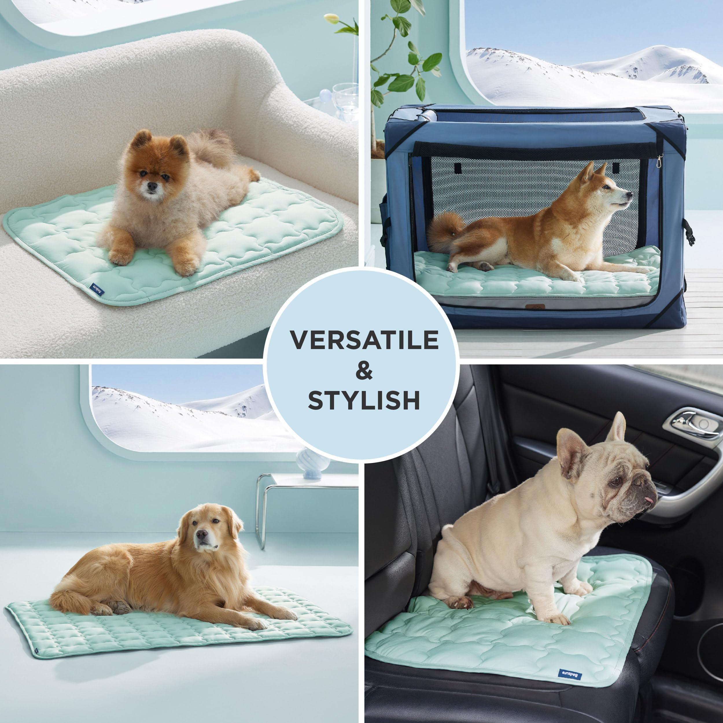 Bedsure cooling mat machine washable design for easy cleaning.