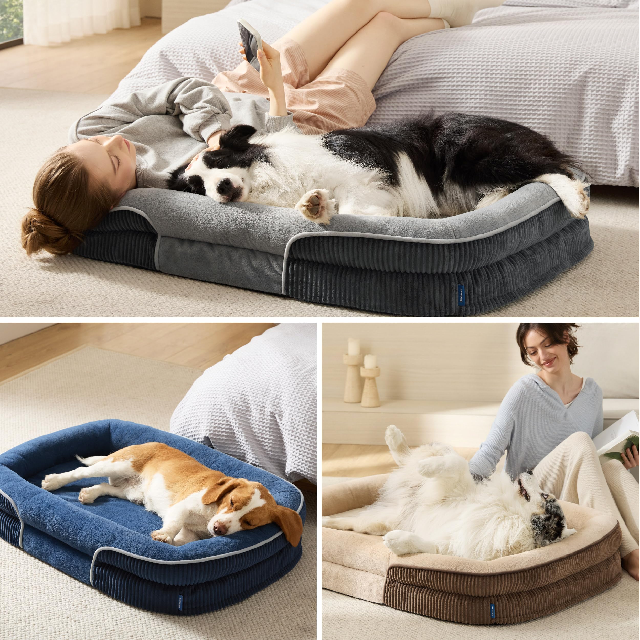 Bedsure corduroy outer cover for modern, decor-friendly look.