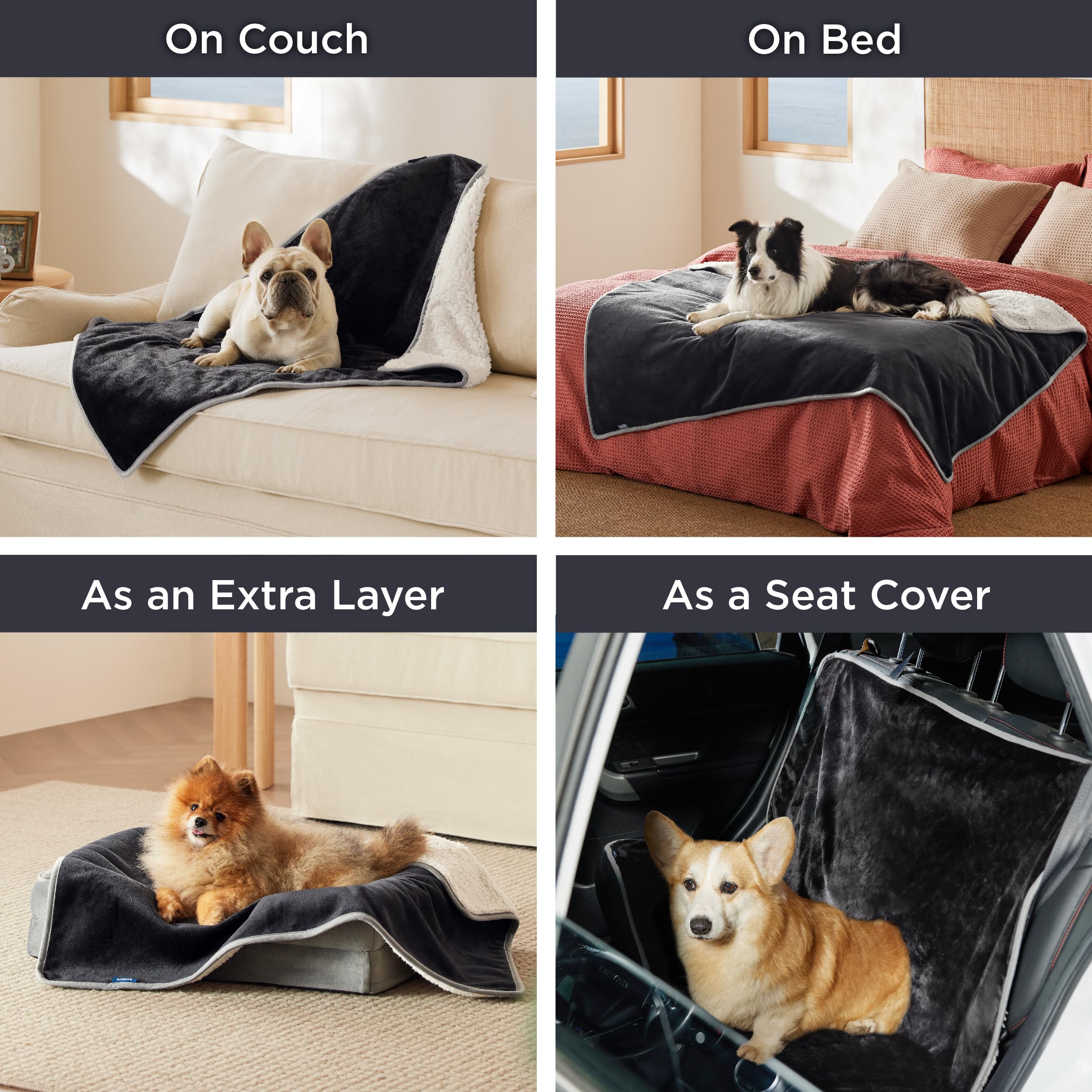 Bedsure couch protection blanket guards against spills and hair