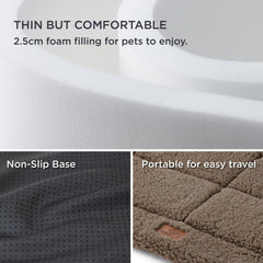 Bedsure cozy fleece pet mat for crates provides warm, plush support.
