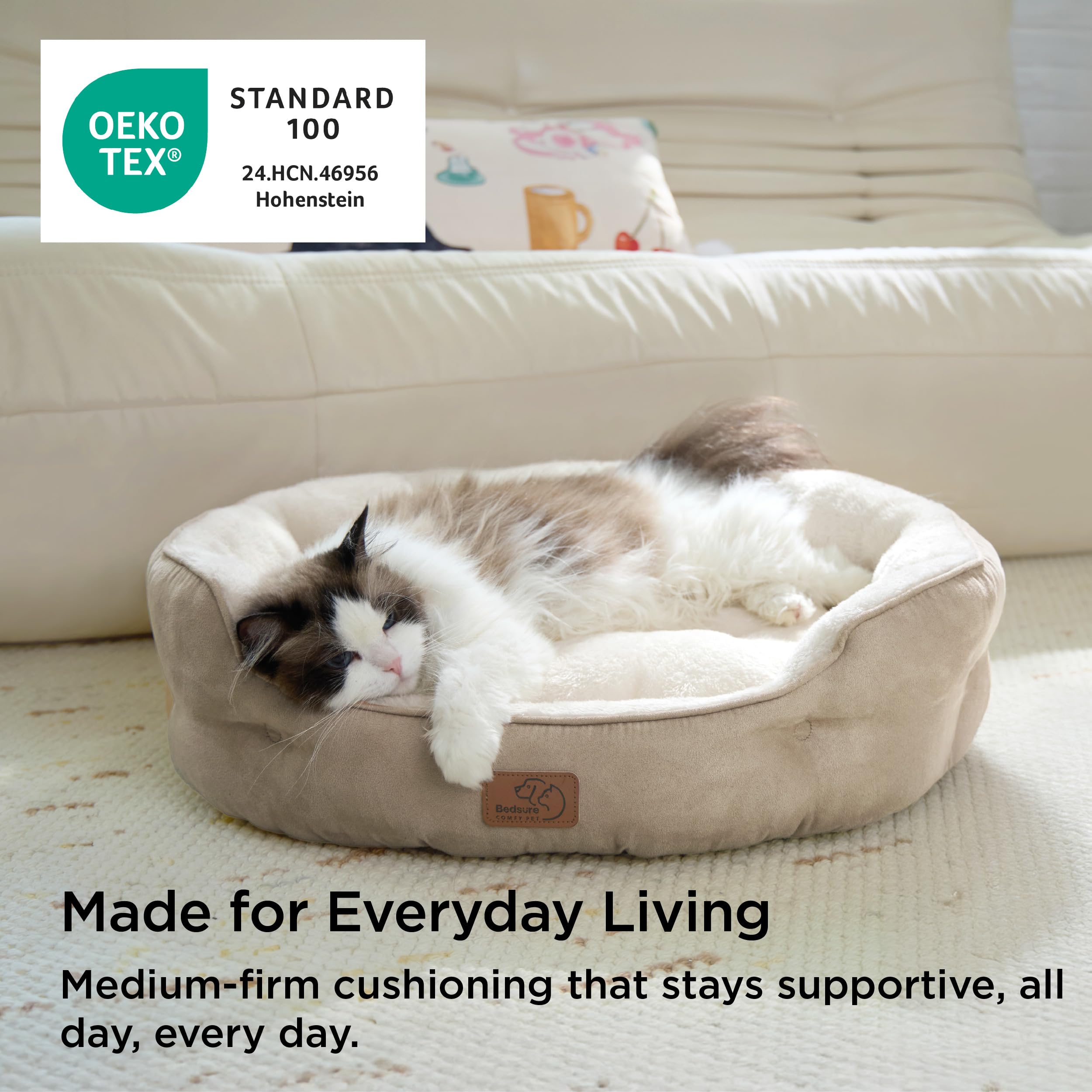 Bedsure dog bed is machine washable for easy cleaning.