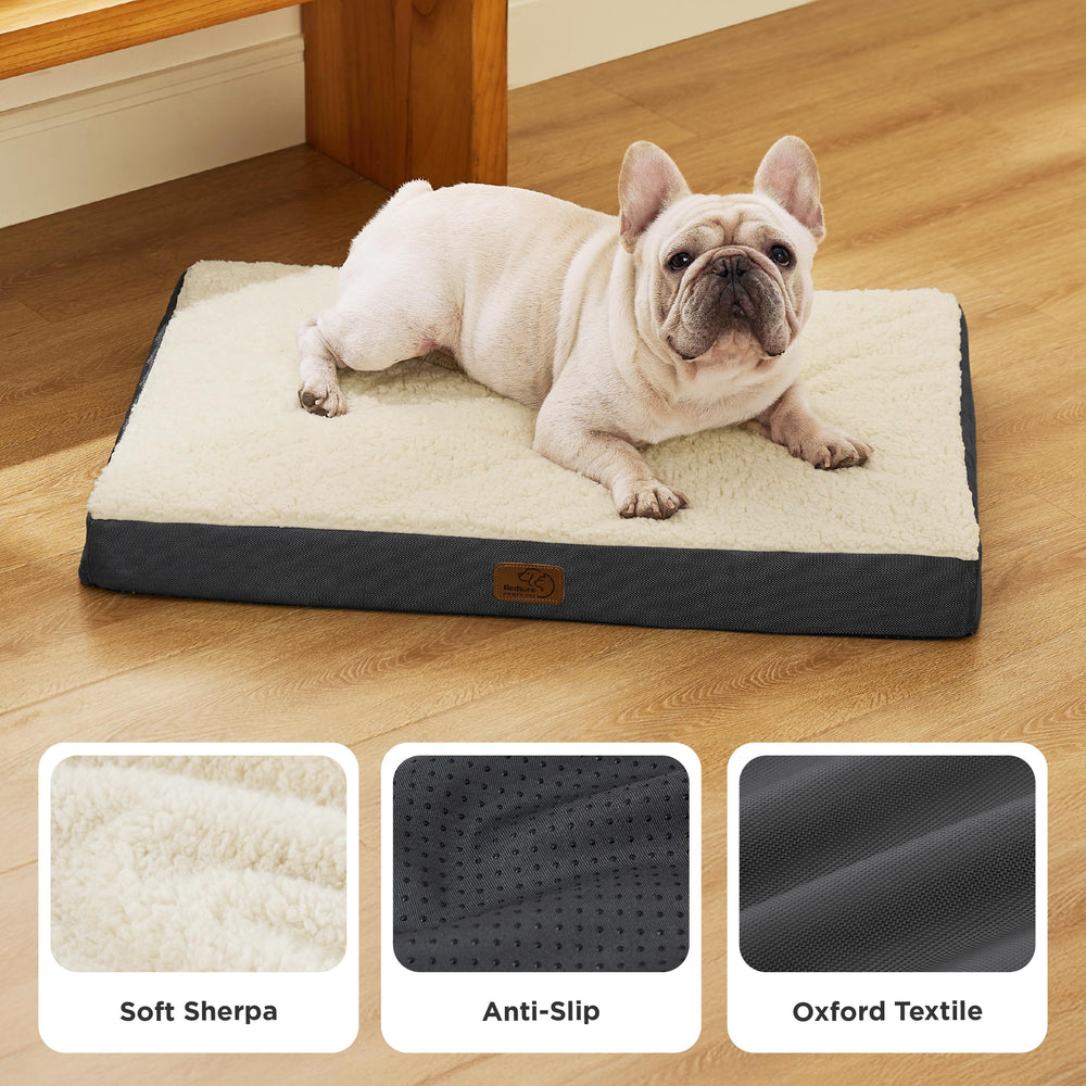 Bedsure medium dog bed anti-slip base stabilizes on floors