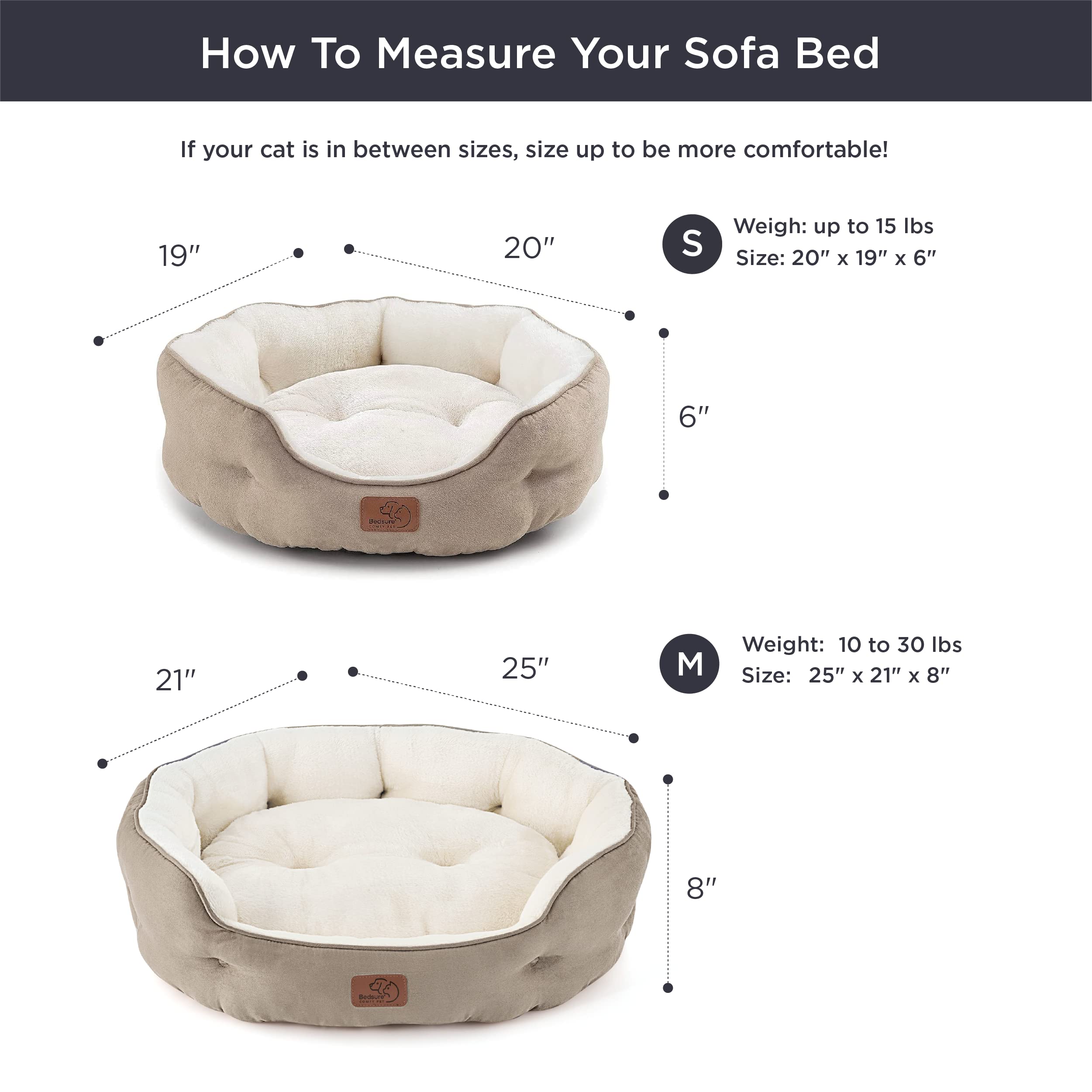 Bedsure dog bed portable for placement around the home.